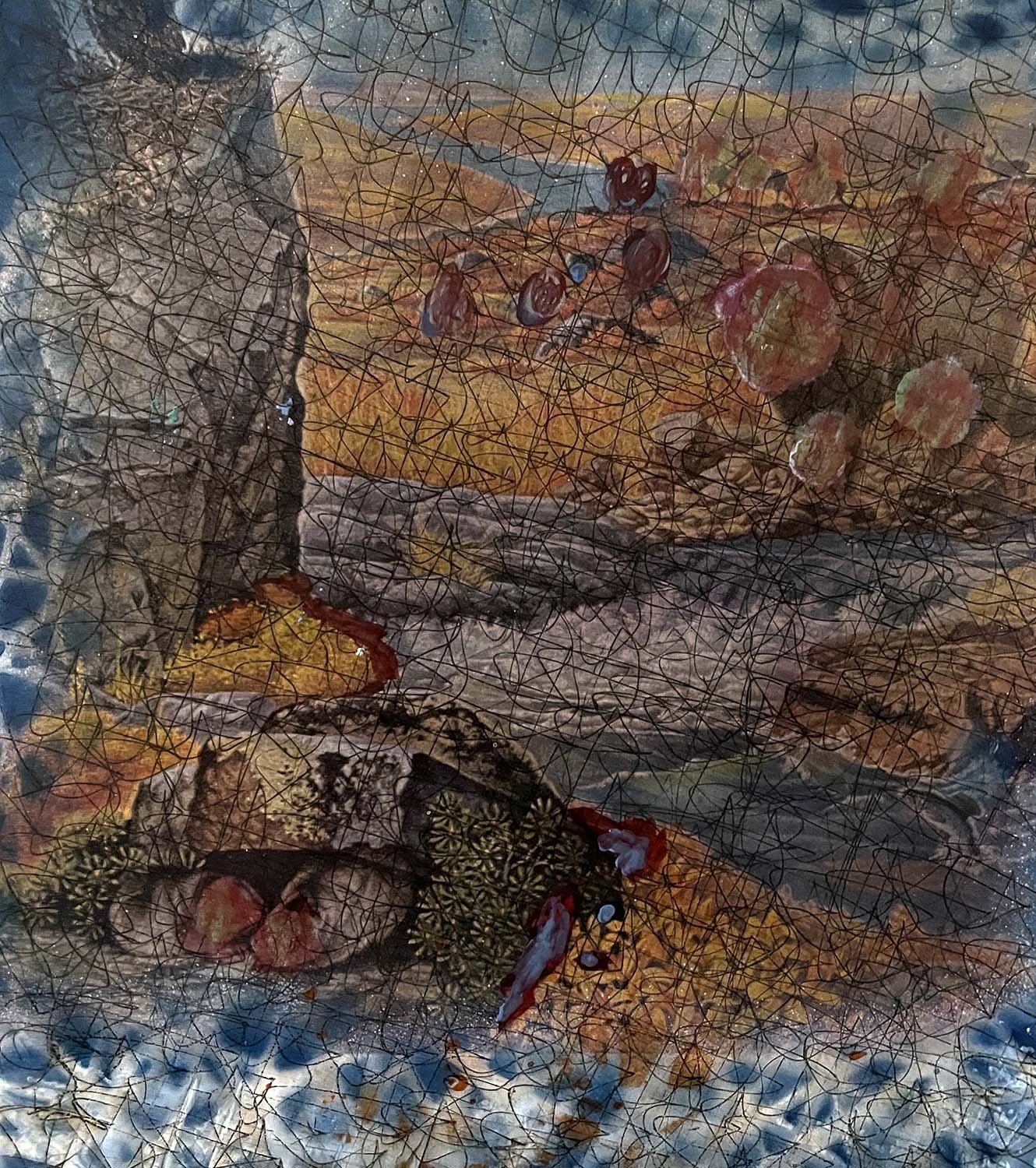 The Geological Painted collage 8x11