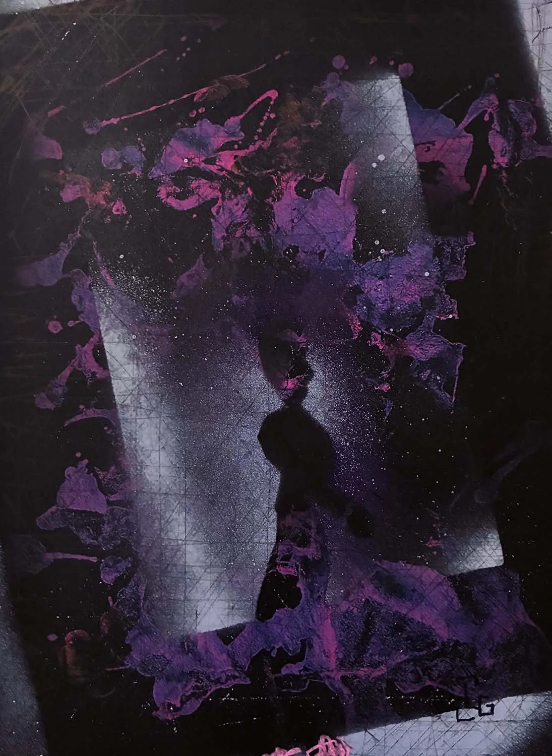  To Preexist  Mixed media on paper 8x11