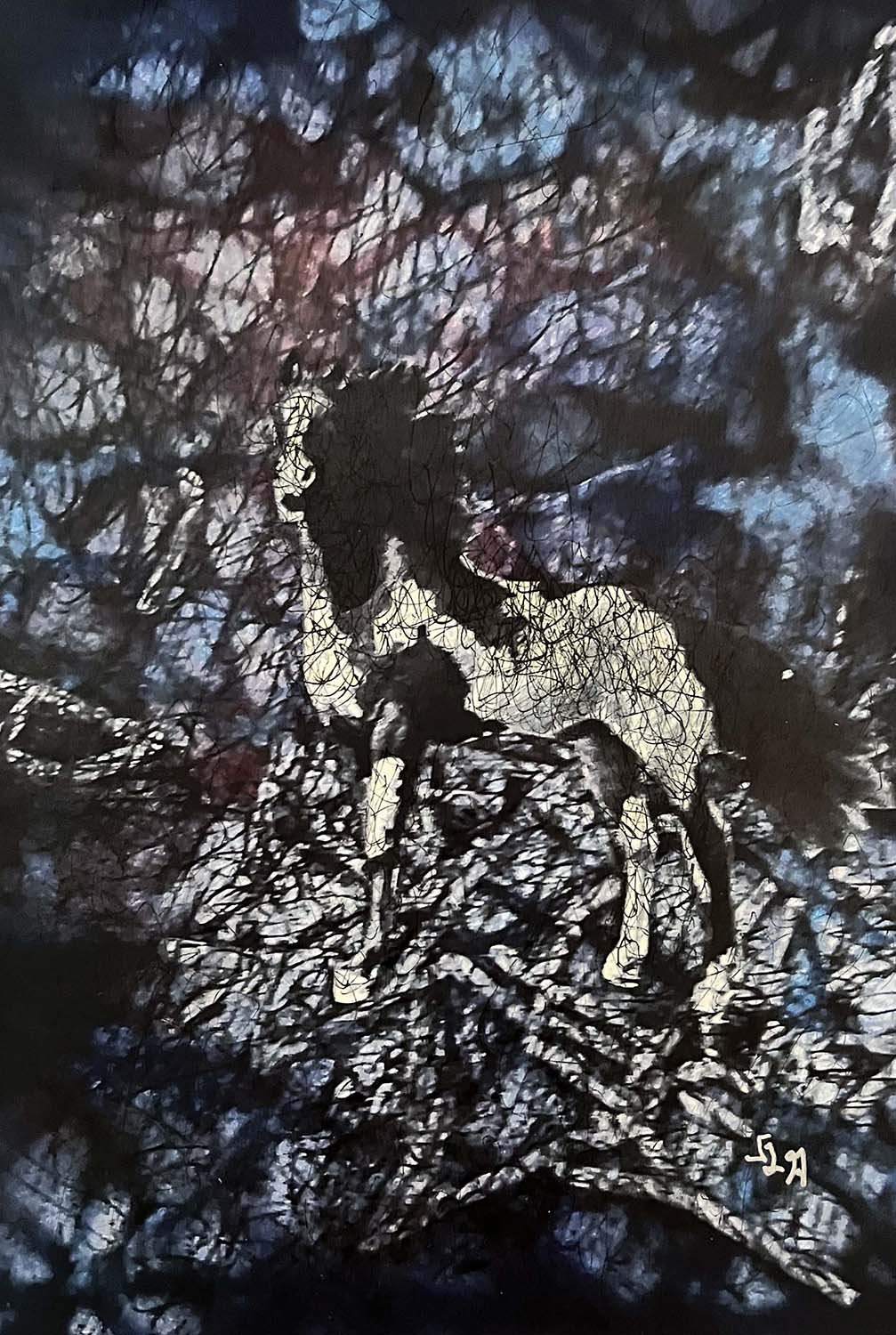 Pony Painted collage 5x8