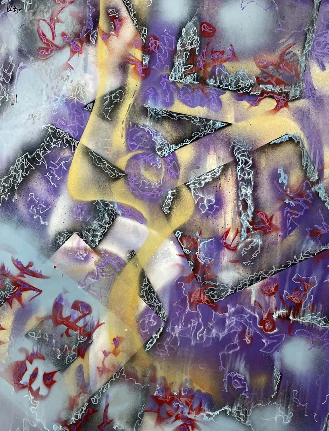 Hyper Sense  Mixed media on paper 20x28