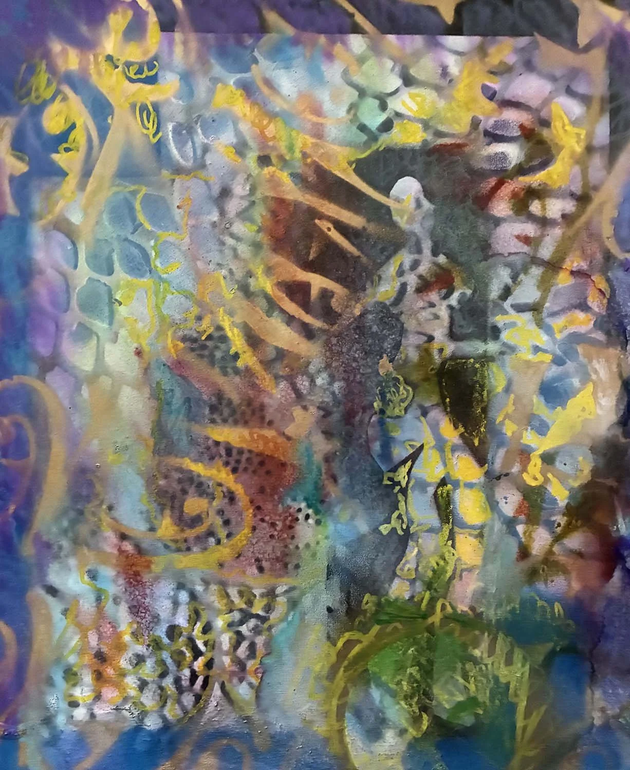  Best to Stay Put  Mixed media on paper 10x12