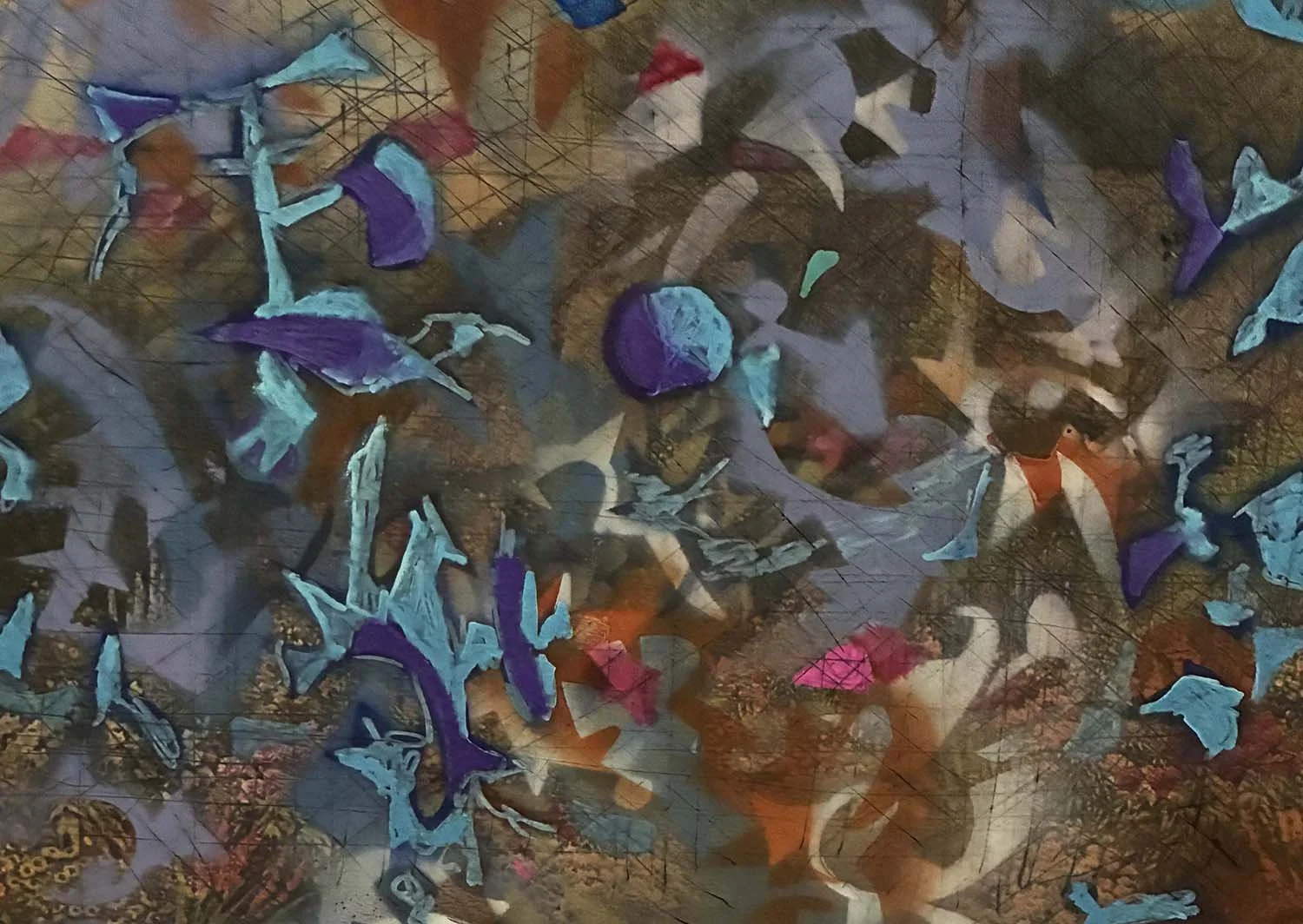 Farscape  Mixed media on paper 10x14