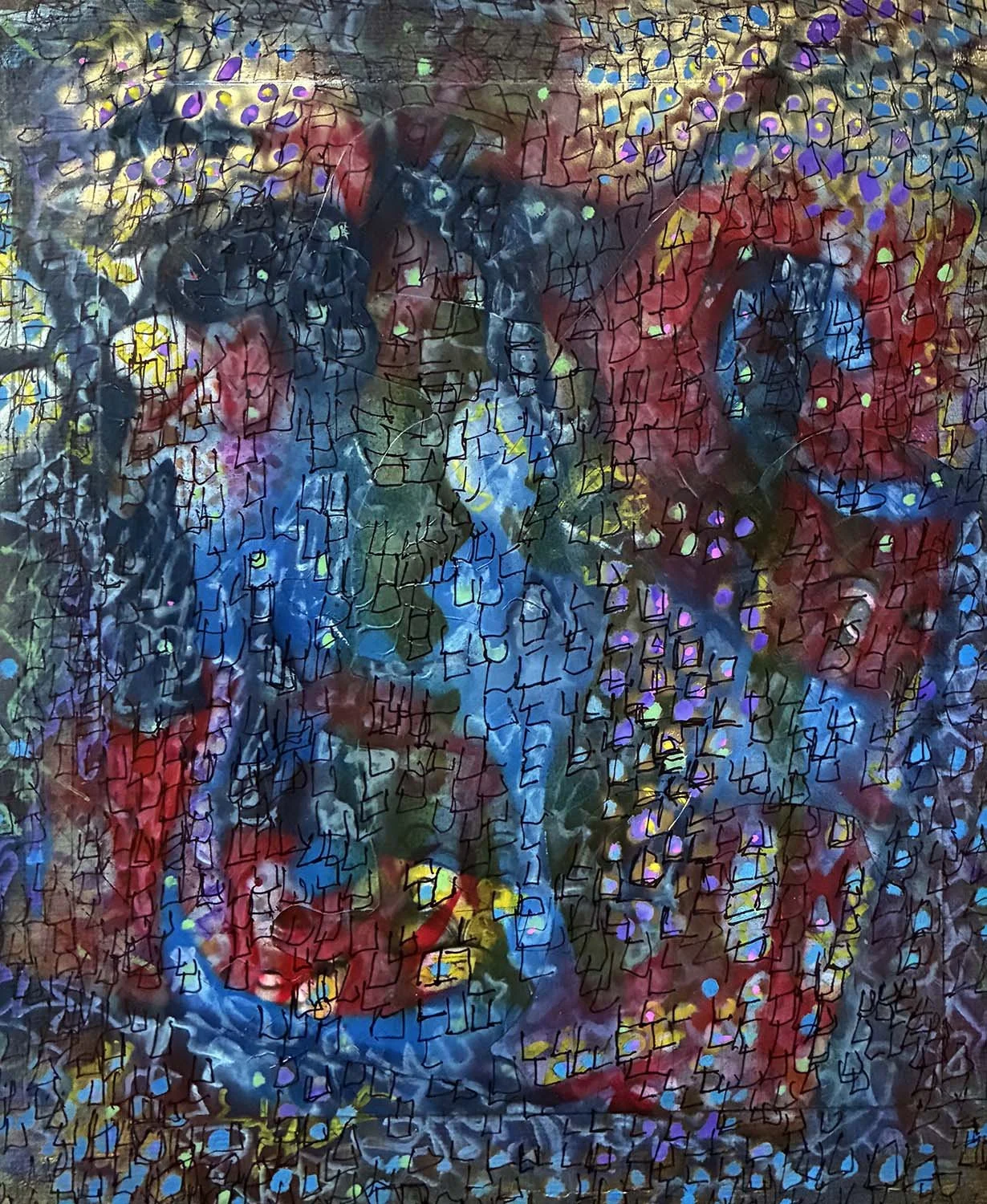  Chance Meeting  Mixed media on paper 10x13
