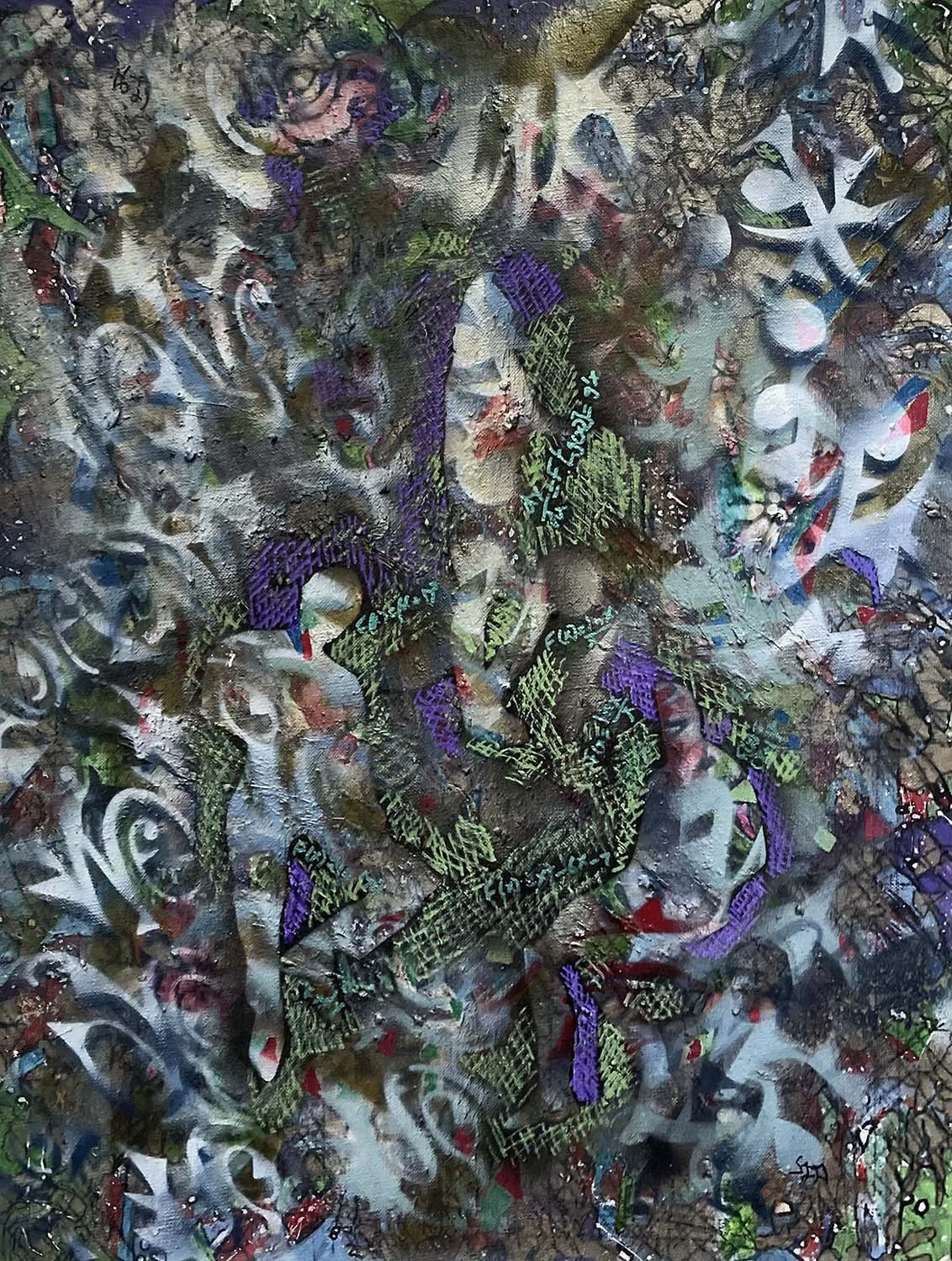 Wayward  Mixed media on canvas board 18x24