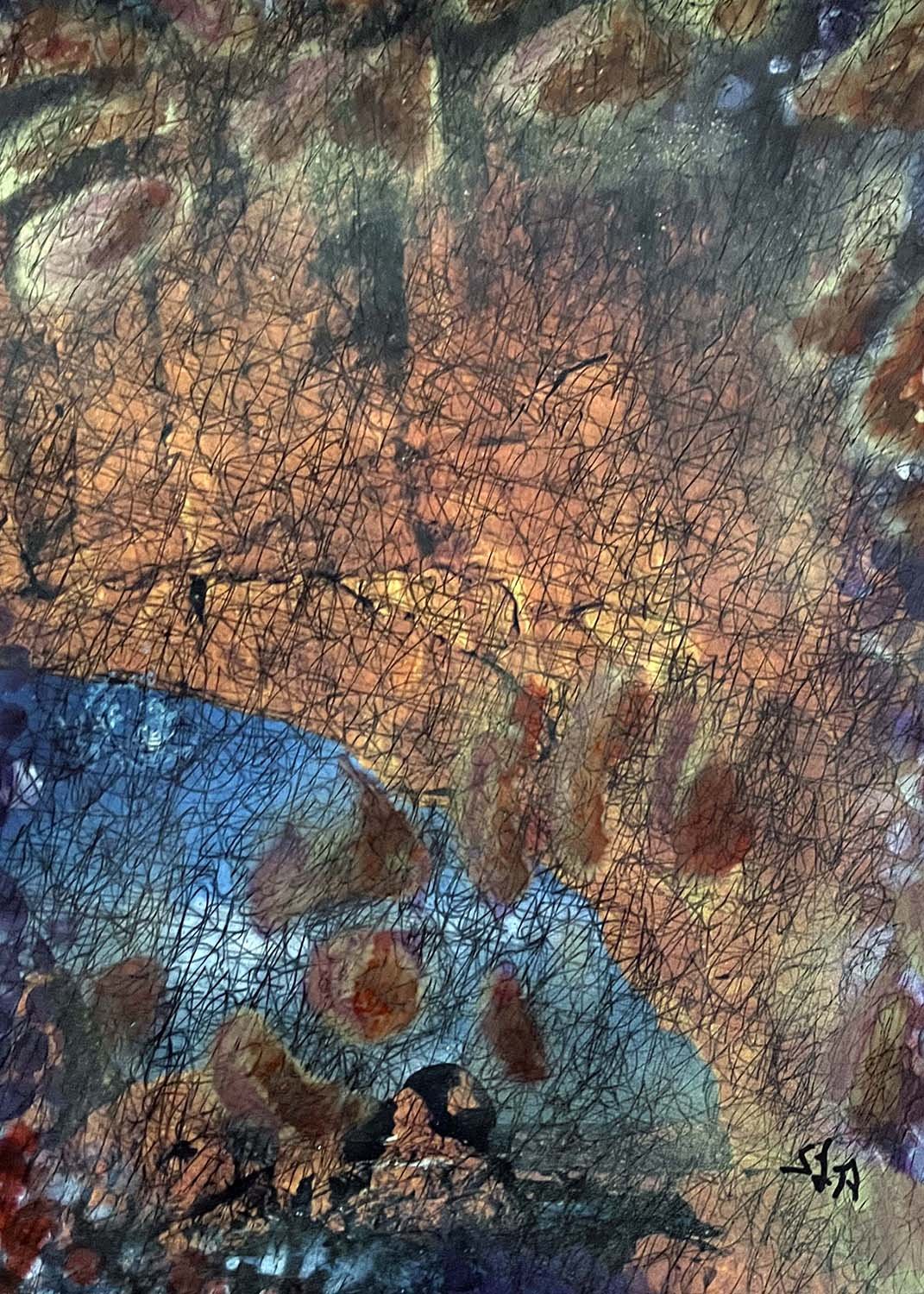 The First Appearance Painted collage 8x11