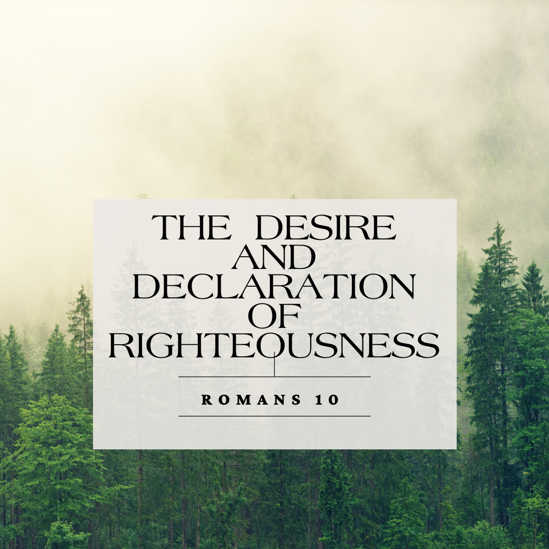 The Desire and Declaration of Righteousness