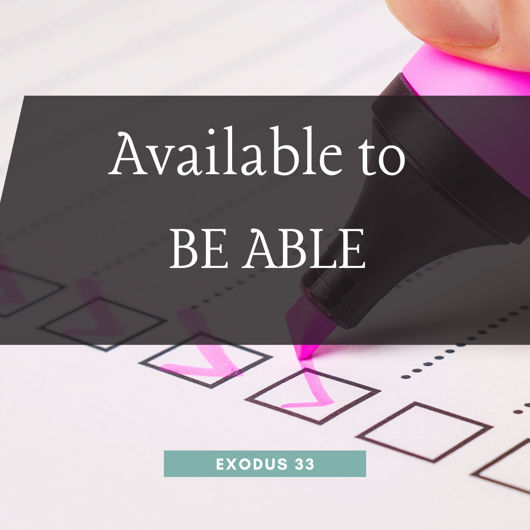 Available to be Able
