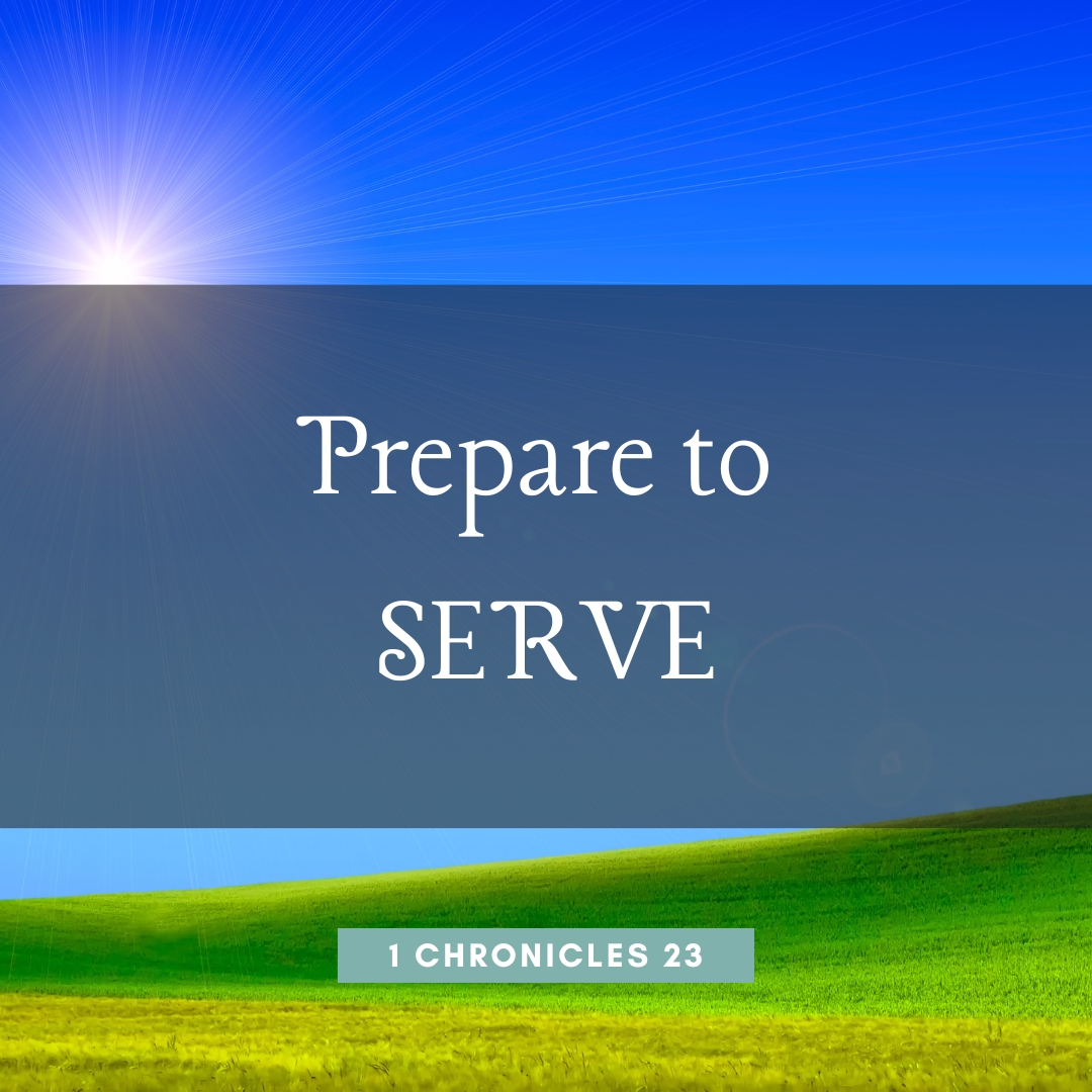 Prepare to Serve