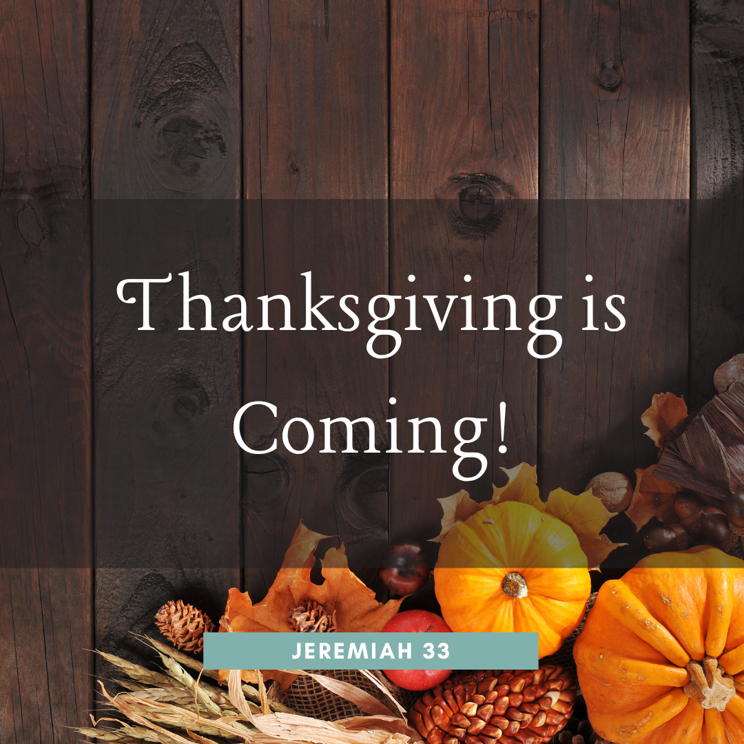 Thanksgiving is Coming!