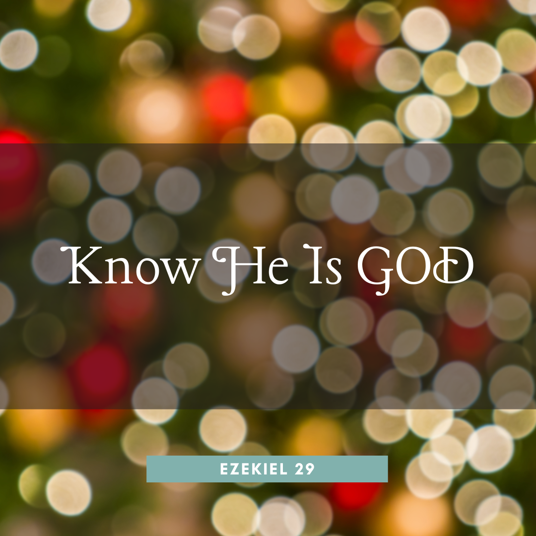 Know He Is God