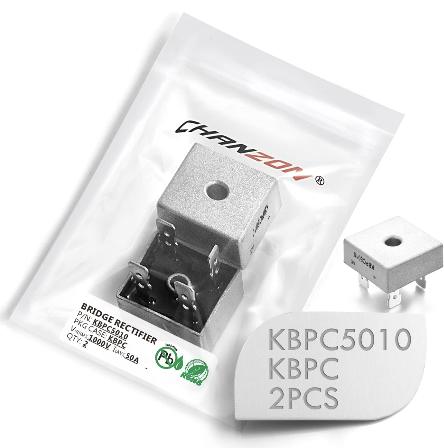 Bridge rectifier used to convert AC power for the treadmill motor circuit.