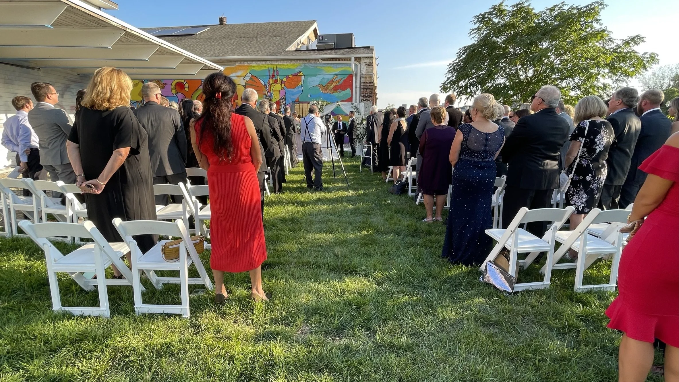 Waterfront ceremony on The Knowlton lawn | Bridgeport, CT