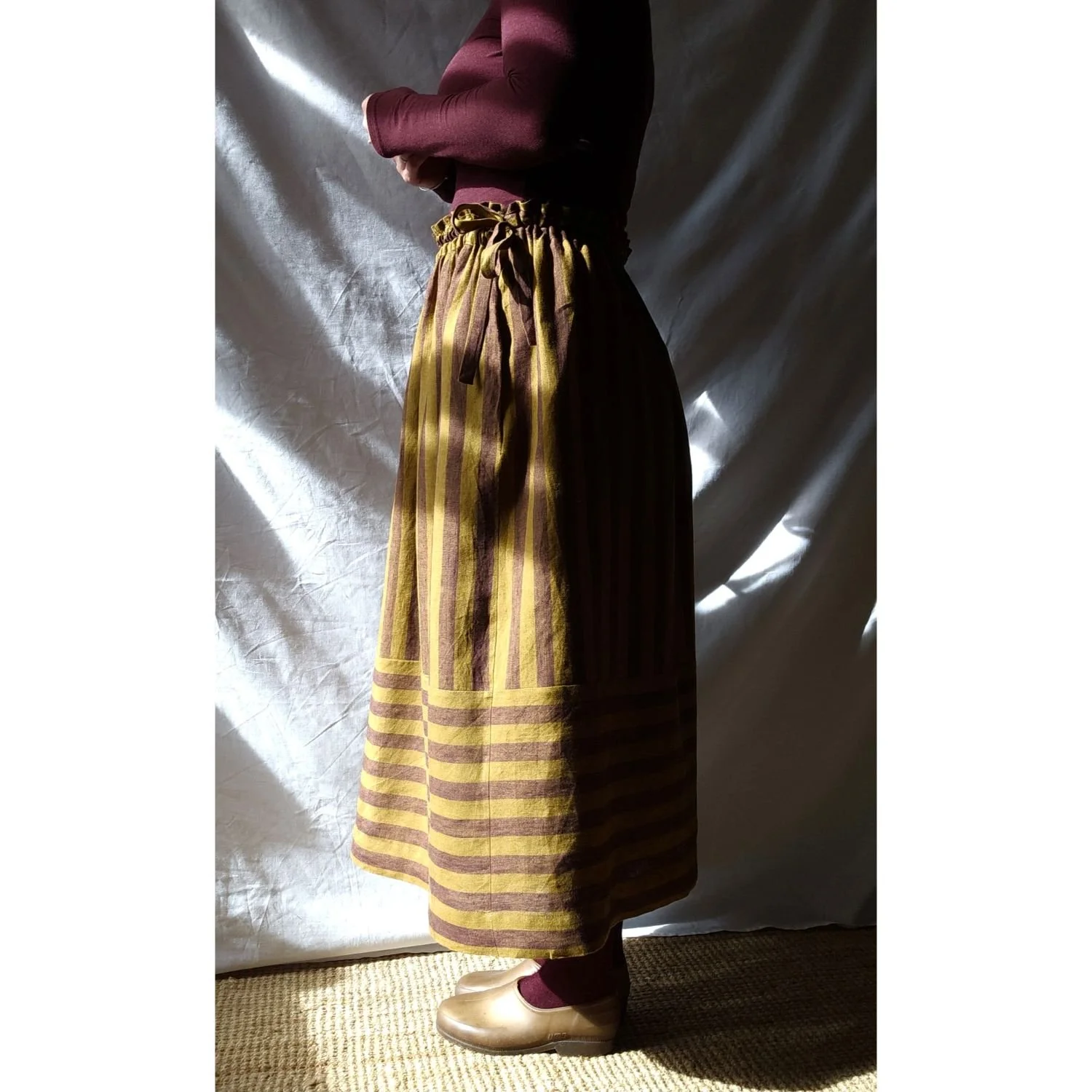 Myrtle Skirt Harvest Stripe Side.jpg