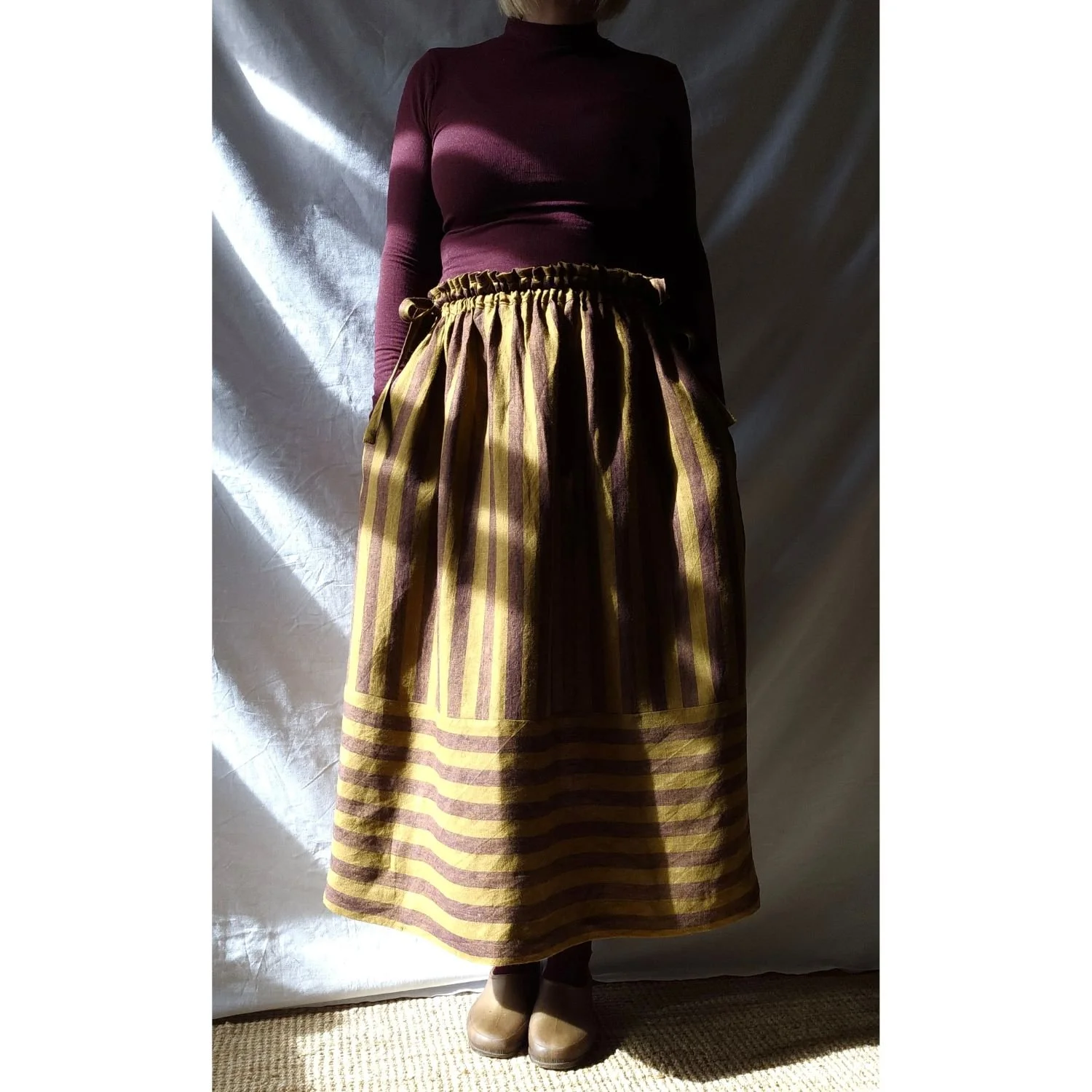 Myrtle Skirt Harvest Stripe Front 2.jpg