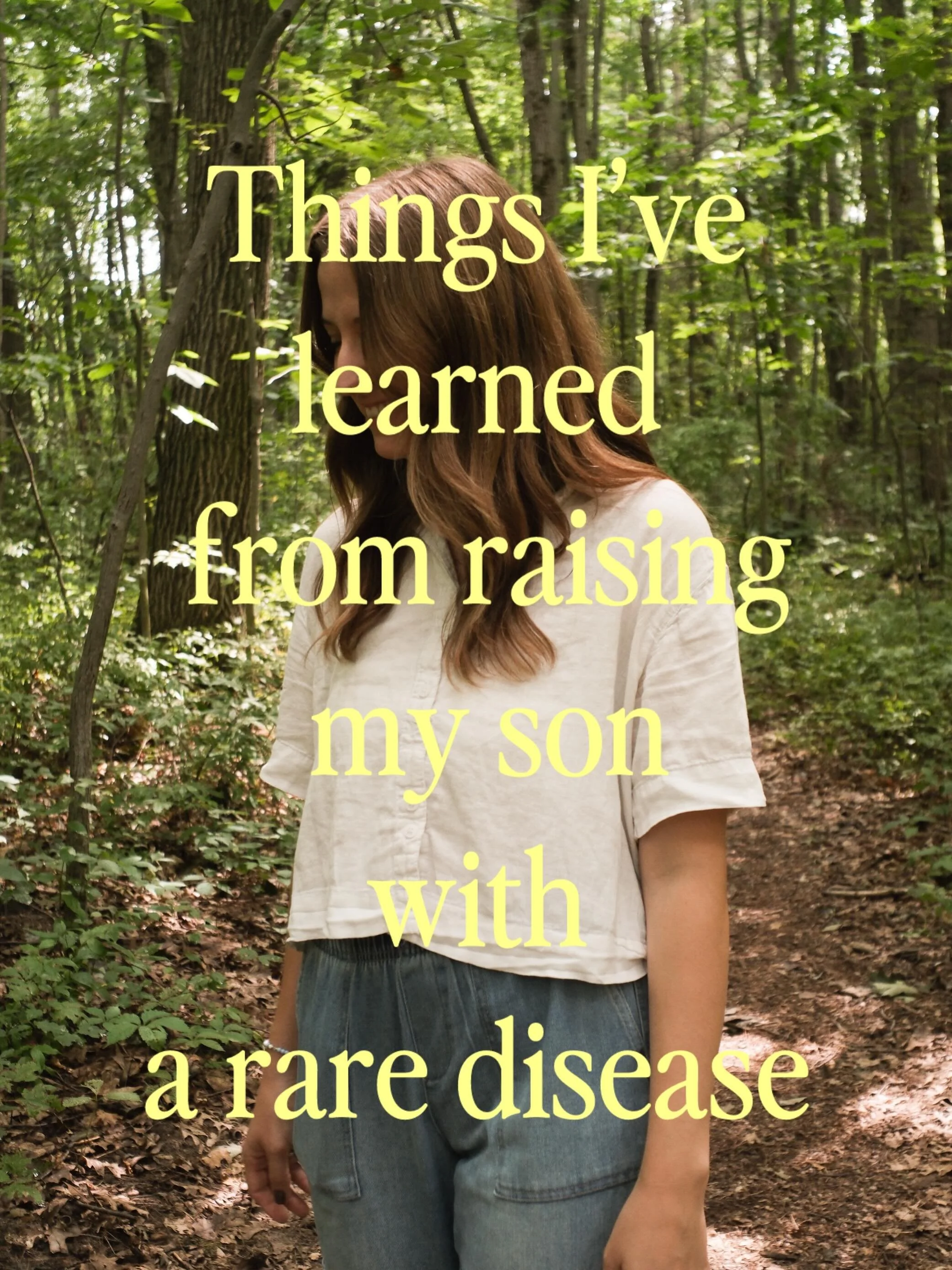 Let me know which of these resonates with you. As I reflect on the past two years with my son, here are some of my thoughts. Rare disease or not he was created in the image of God. His life is intentional and whole of love for him to not struggle and