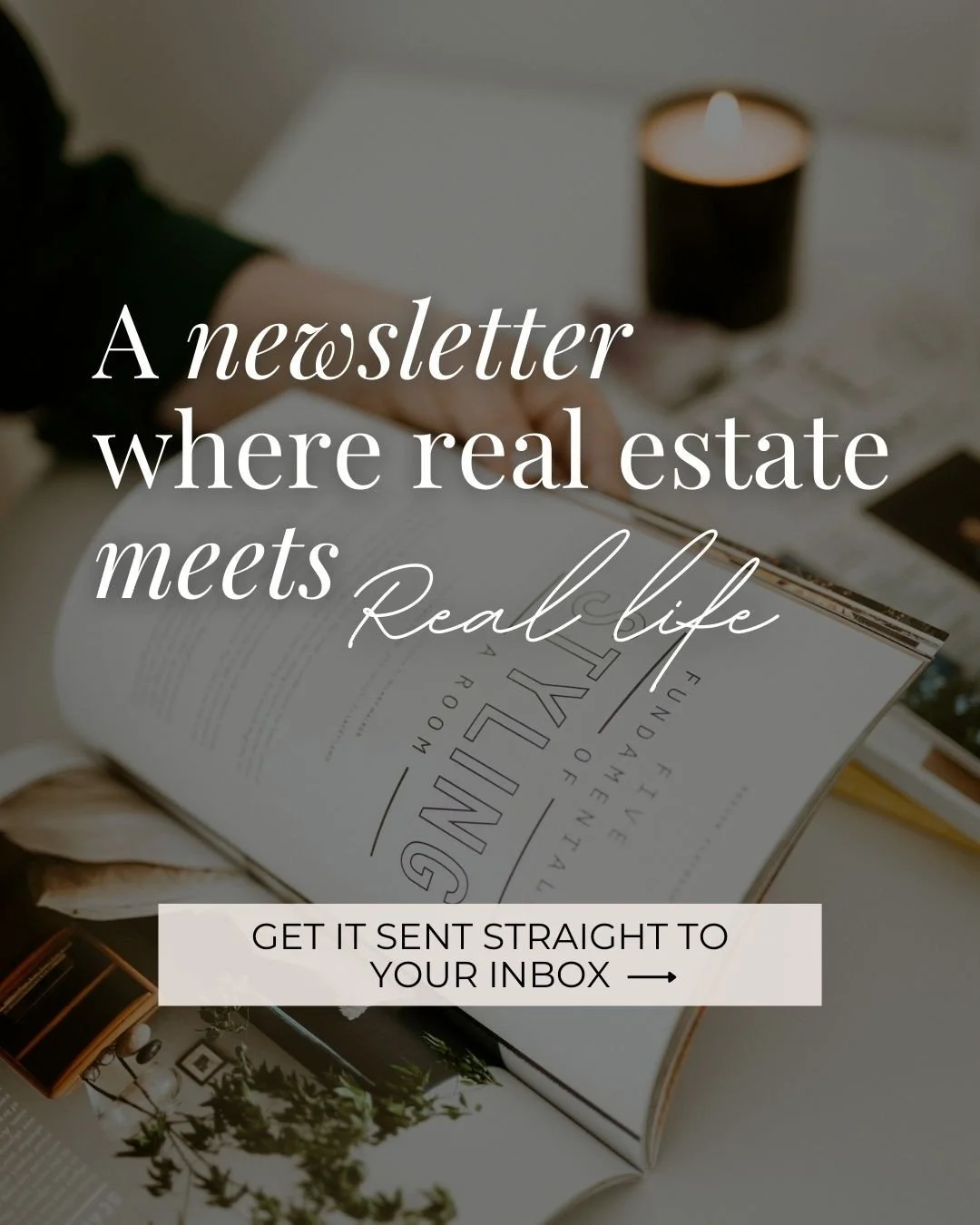 I've been hard at work crafting a newsletter where real estate meets real life. ⁠
⁠
Whether you&rsquo;re a homeowner, a buyer, or just someone who loves staying connected to our community, this newsletter is made with you in mind. ⁠
⁠
Want to read al