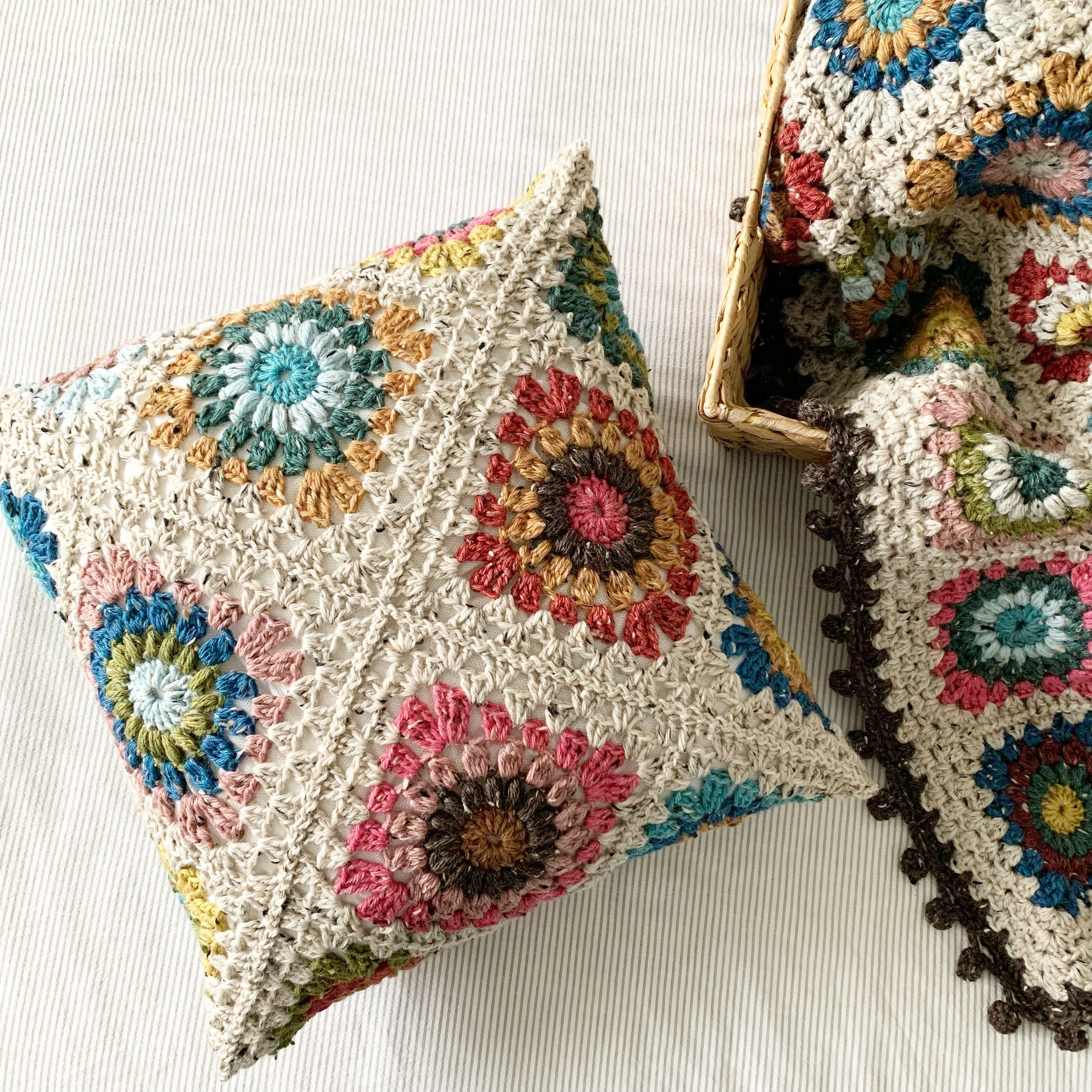 Hygge Burst Granny Square Pillow Pattern — NautiKrall Crochet