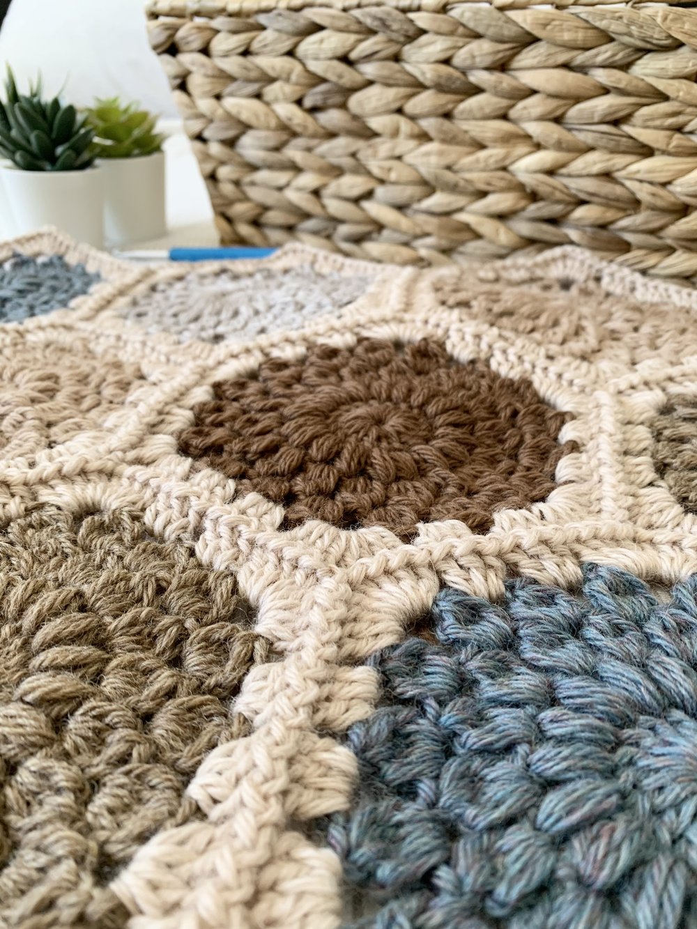 Coastline Sunburst Hexie Blanket Pattern — NautiKrall Crochet