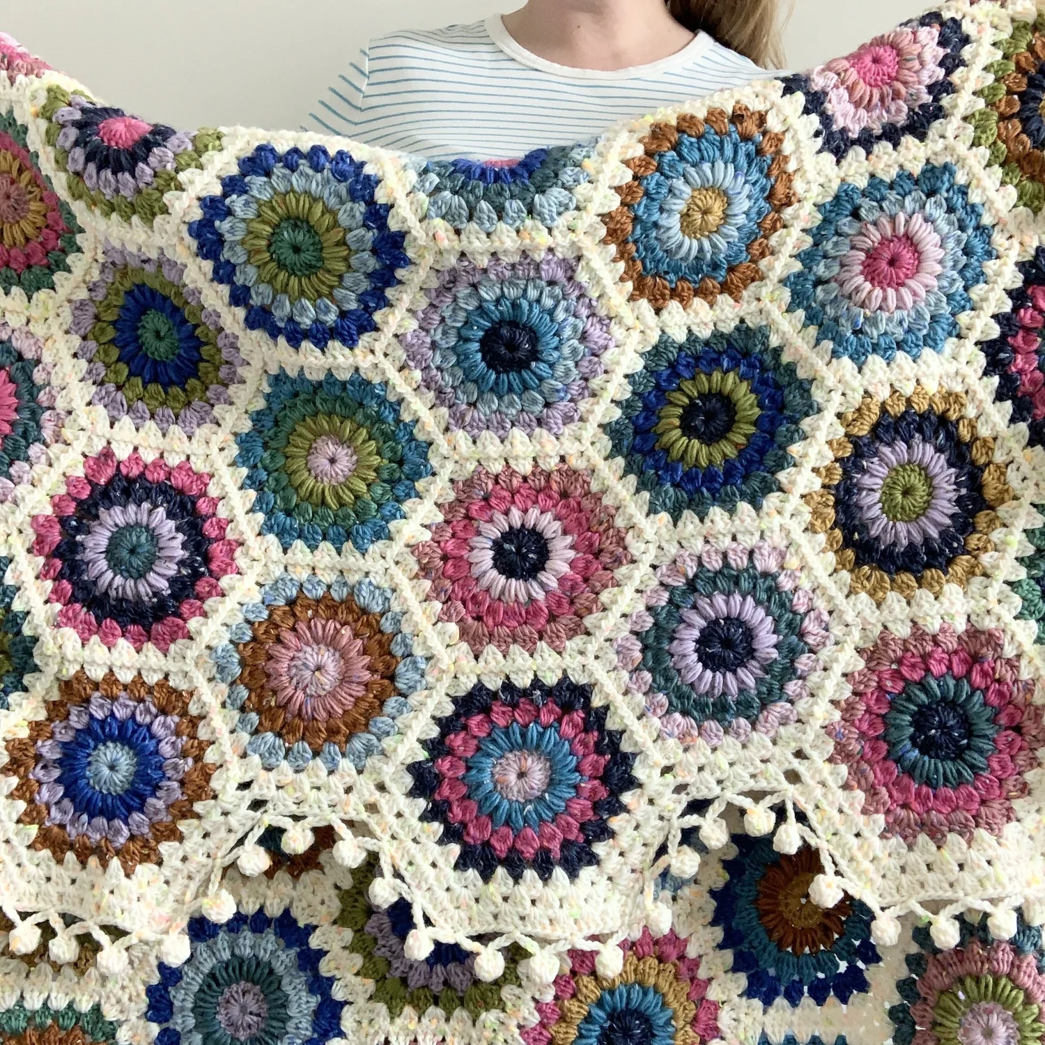 Hygge Burst Hexie Blanket Pattern — NautiKrall Crochet
