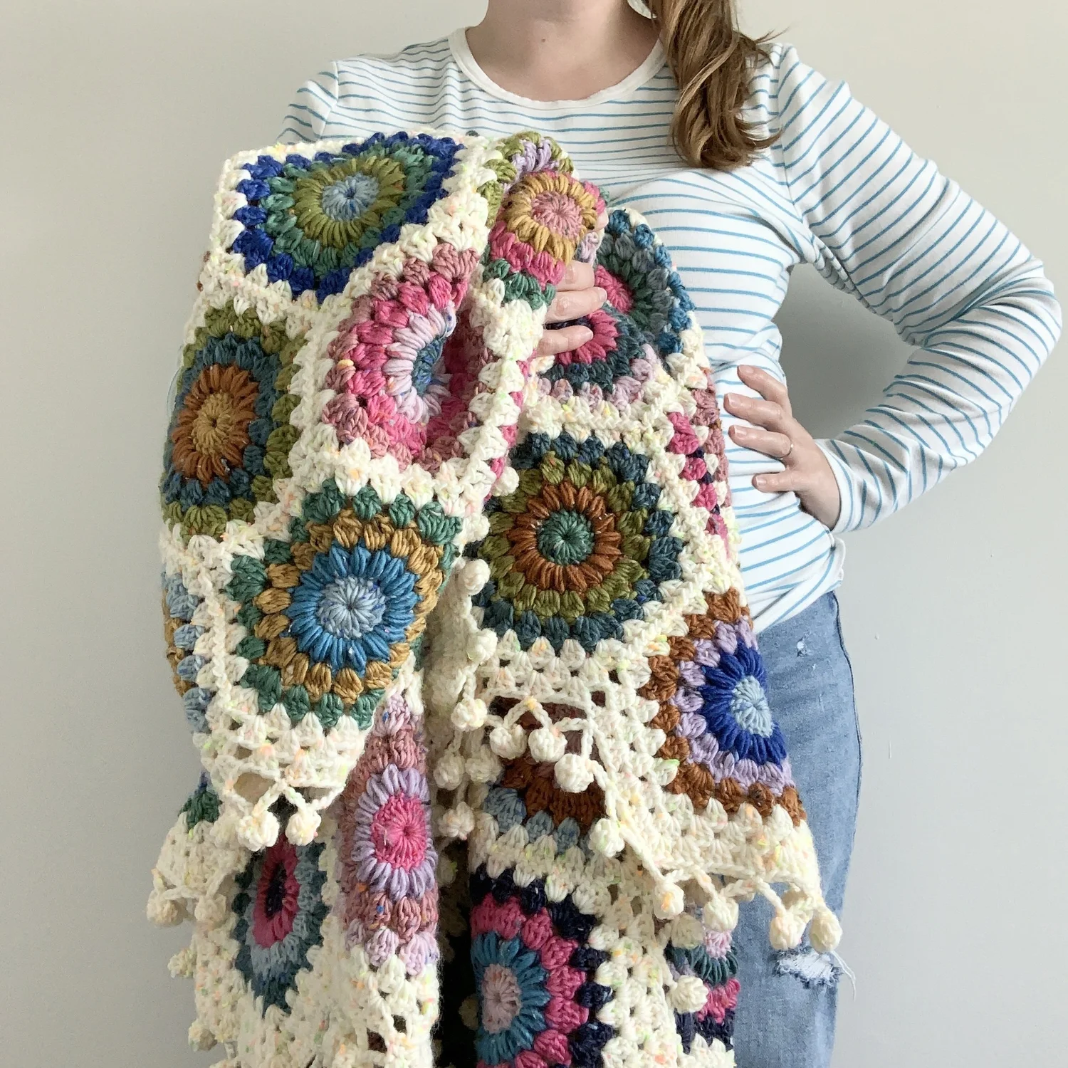 Hygge Burst Hexie Blanket Pattern — NautiKrall Crochet