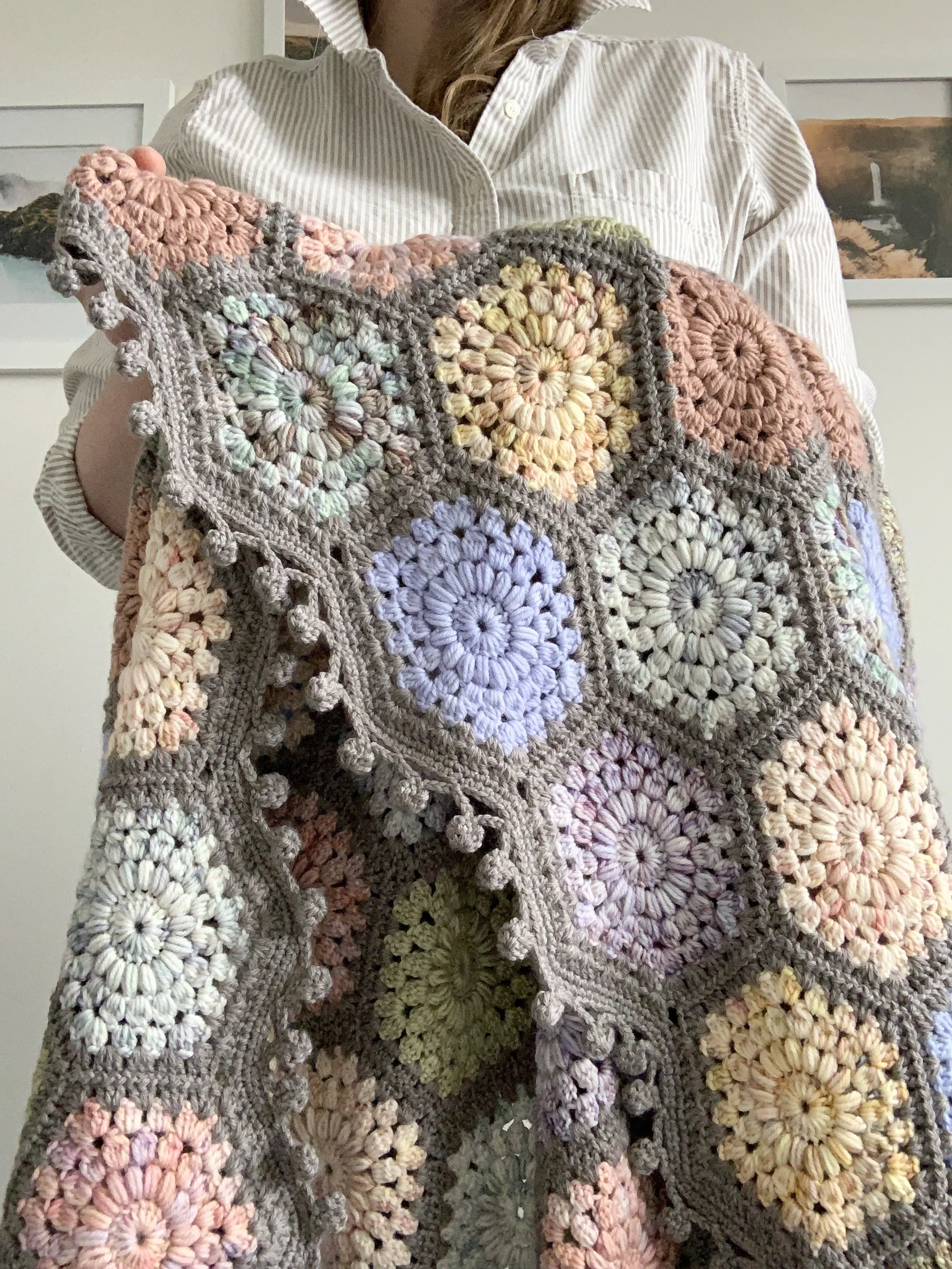 Hygge Burst Hexie Blanket Pattern x Geode Collection by Hue Loco Yarn ...