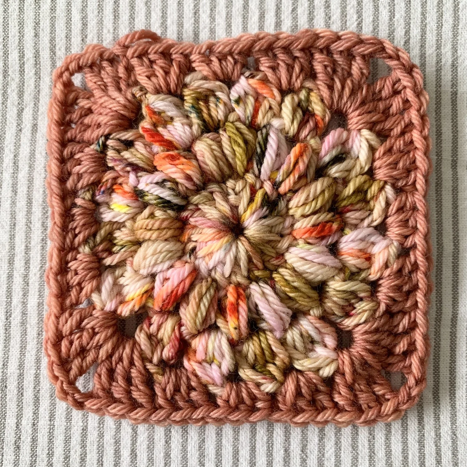 Hygge Burst Granny Square Pillow Pattern x Wildflower Collection by Hue ...