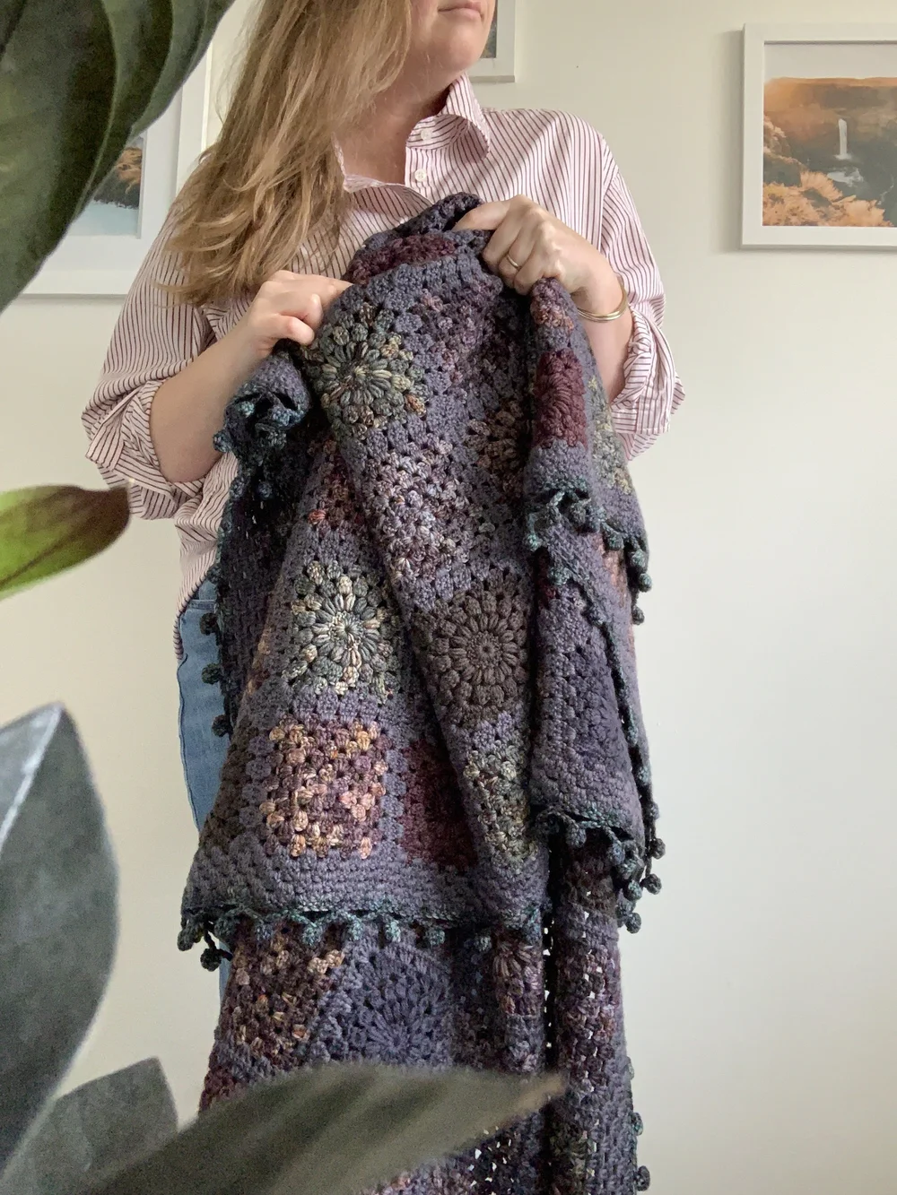 Ebony Granny Squares Blanket Pattern x Nightfall Collection by Hue
