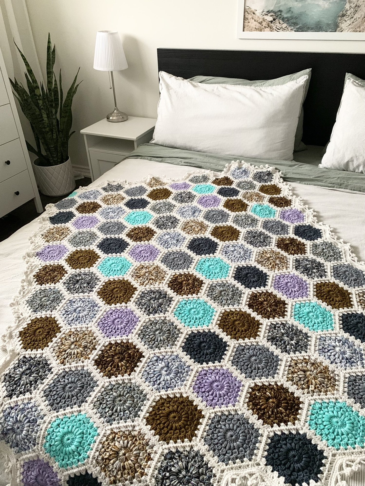 Hygge Burst Hexie Blanket Pattern x Studies in the Arctic