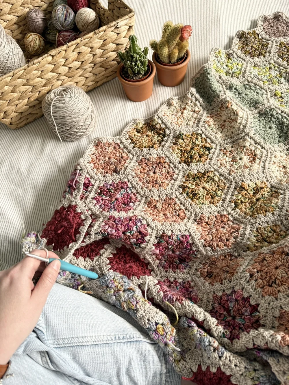 Sedona Starburst Hexie Blanket Pattern x Desert Bloom Collection