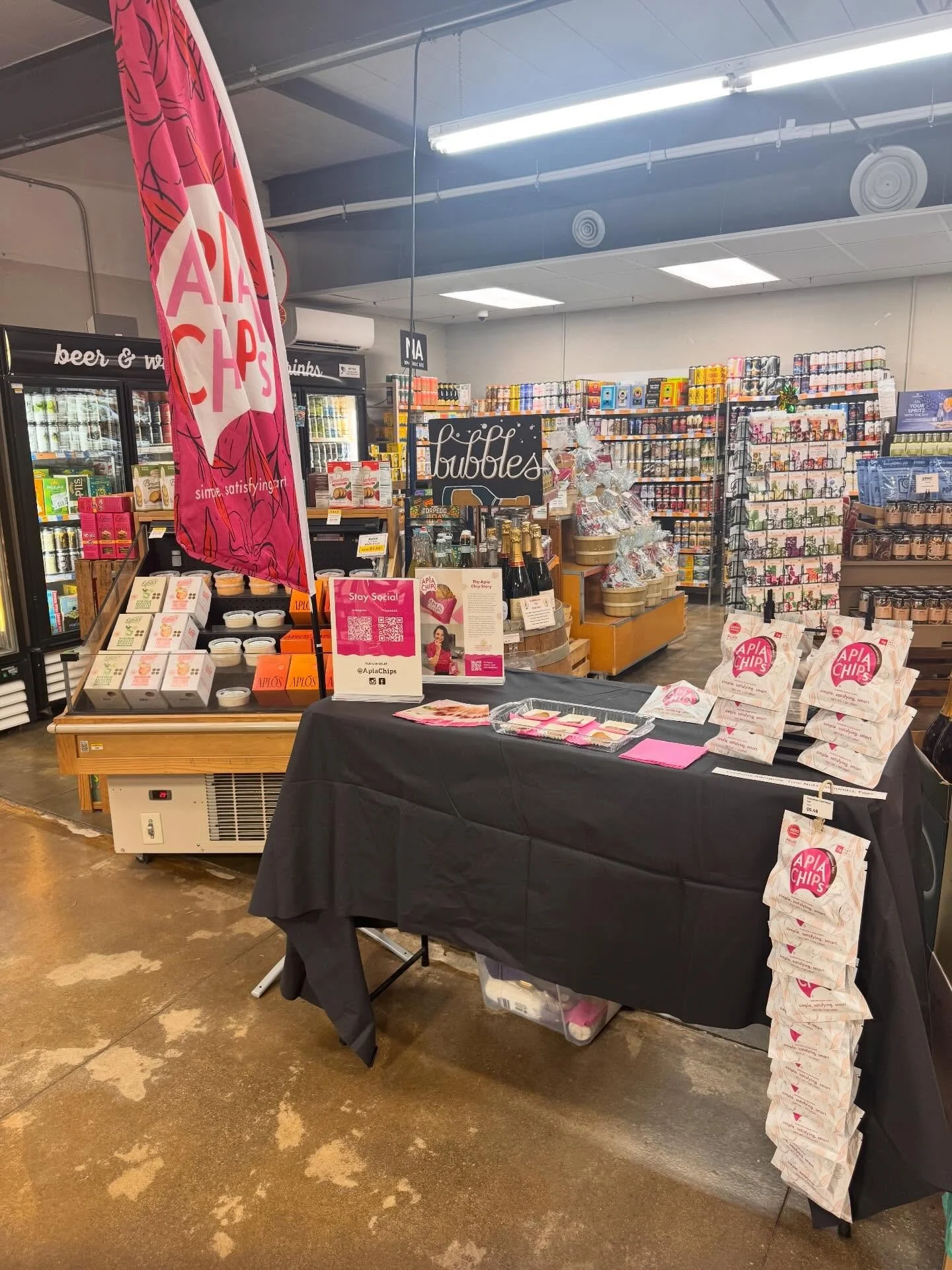 Love doing samples because I get to meet people and see the reaction of people when they try the chips.