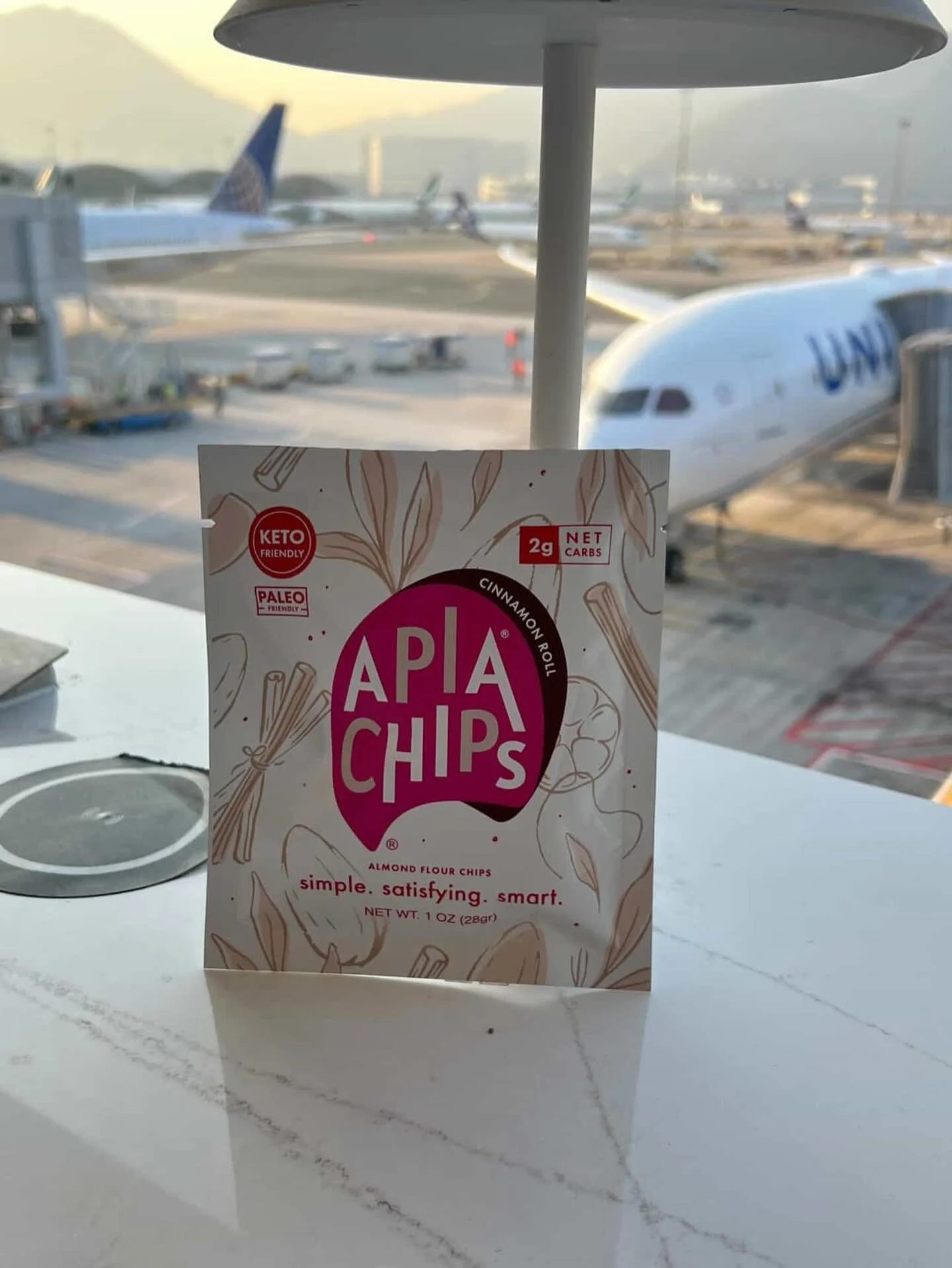 Thank you, Bank @calmarize, for sharing this photo! Apia Chips truly are a great travel companion&mdash;high in protein and low in carbs, they keep you feeling satisfied while on the go. And of course, they&rsquo;re delicious too. Safe travels!