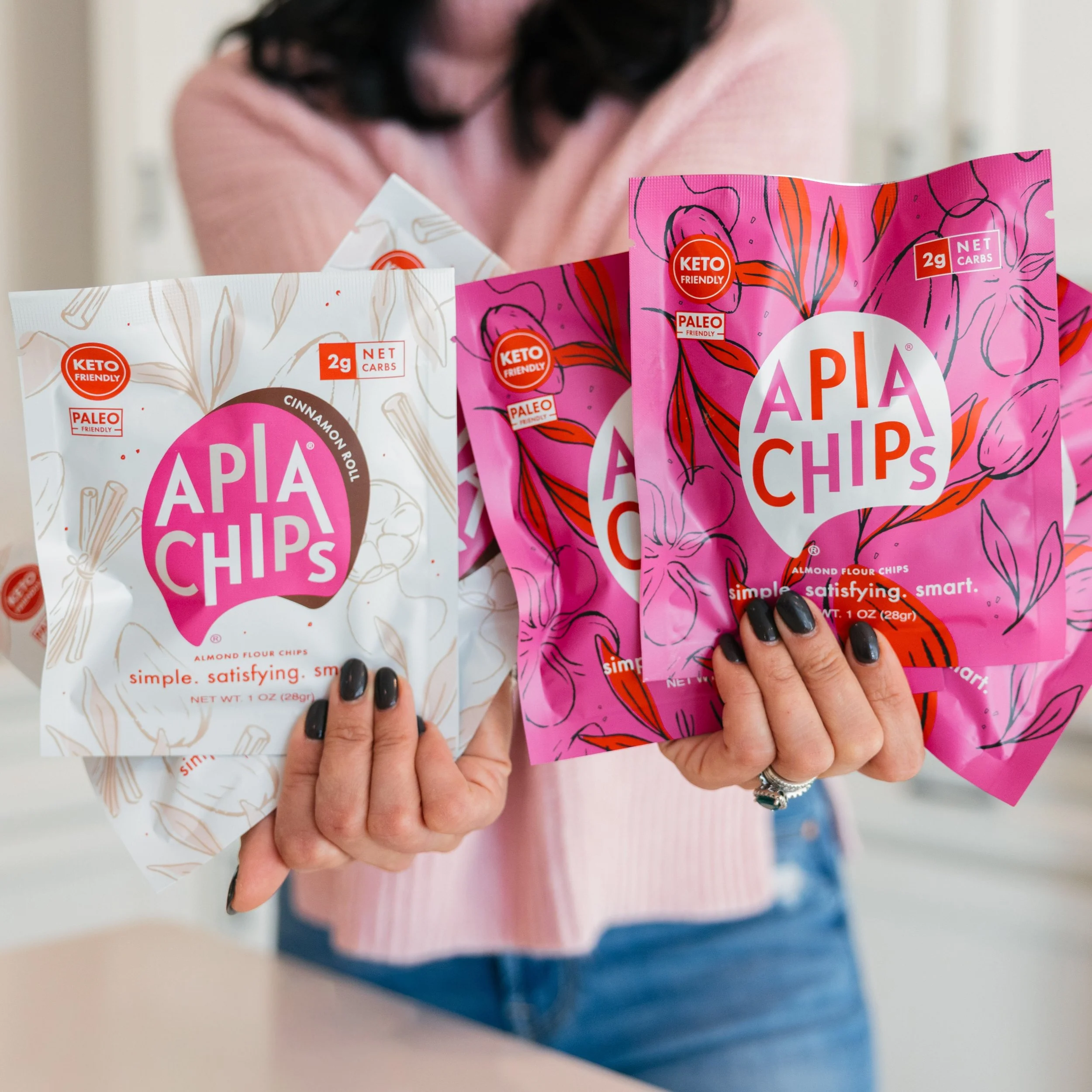 🎃👻Who says trick-or-treat bags have to be all candy? Add a bag of Apia Chips for a better-for-you snack made with almonds.

A crunchy surprise for little snack lovers. Just check with parents first&mdash;Apia Chips contain almonds (tree nuts) and e