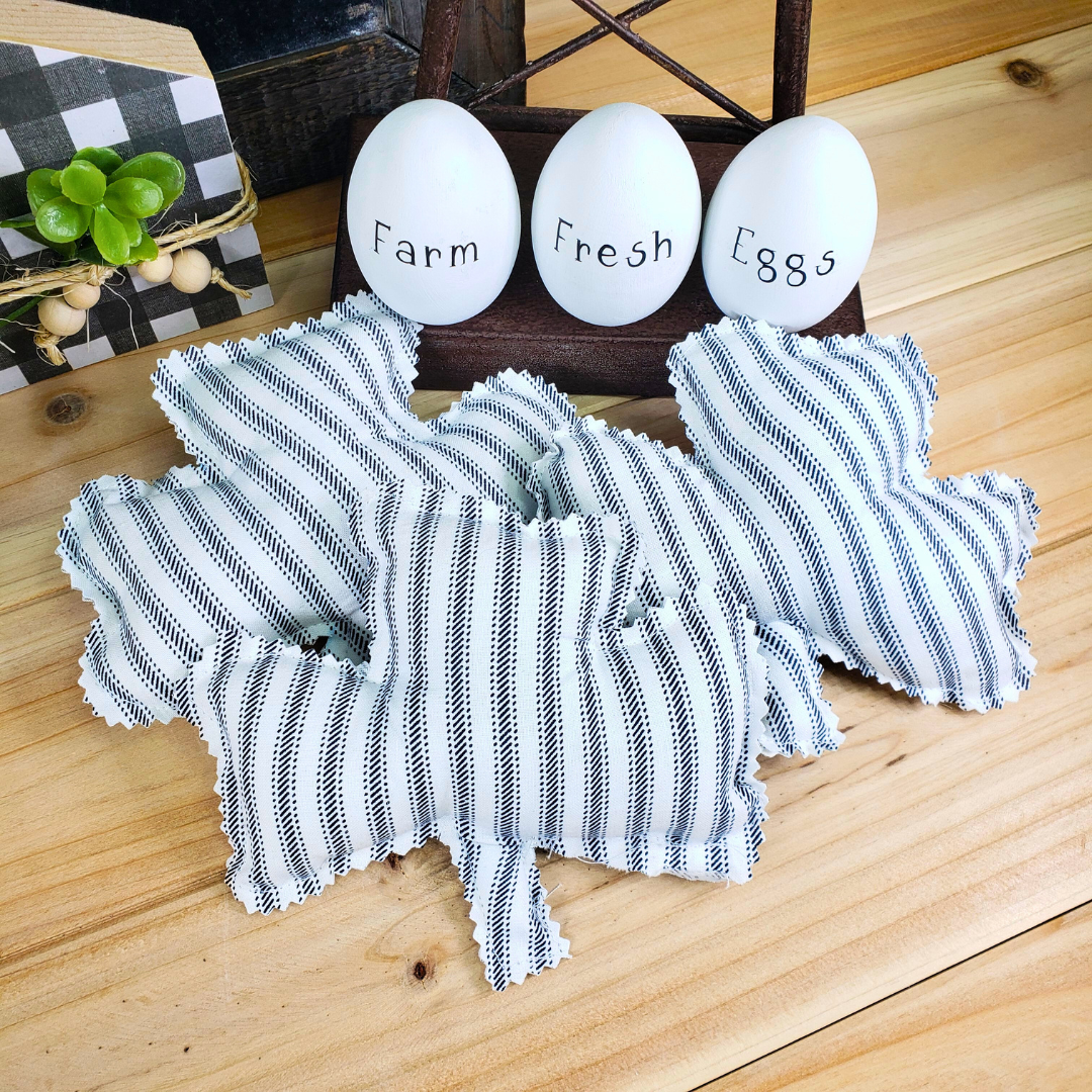 Handmade Fabric Shamrocks