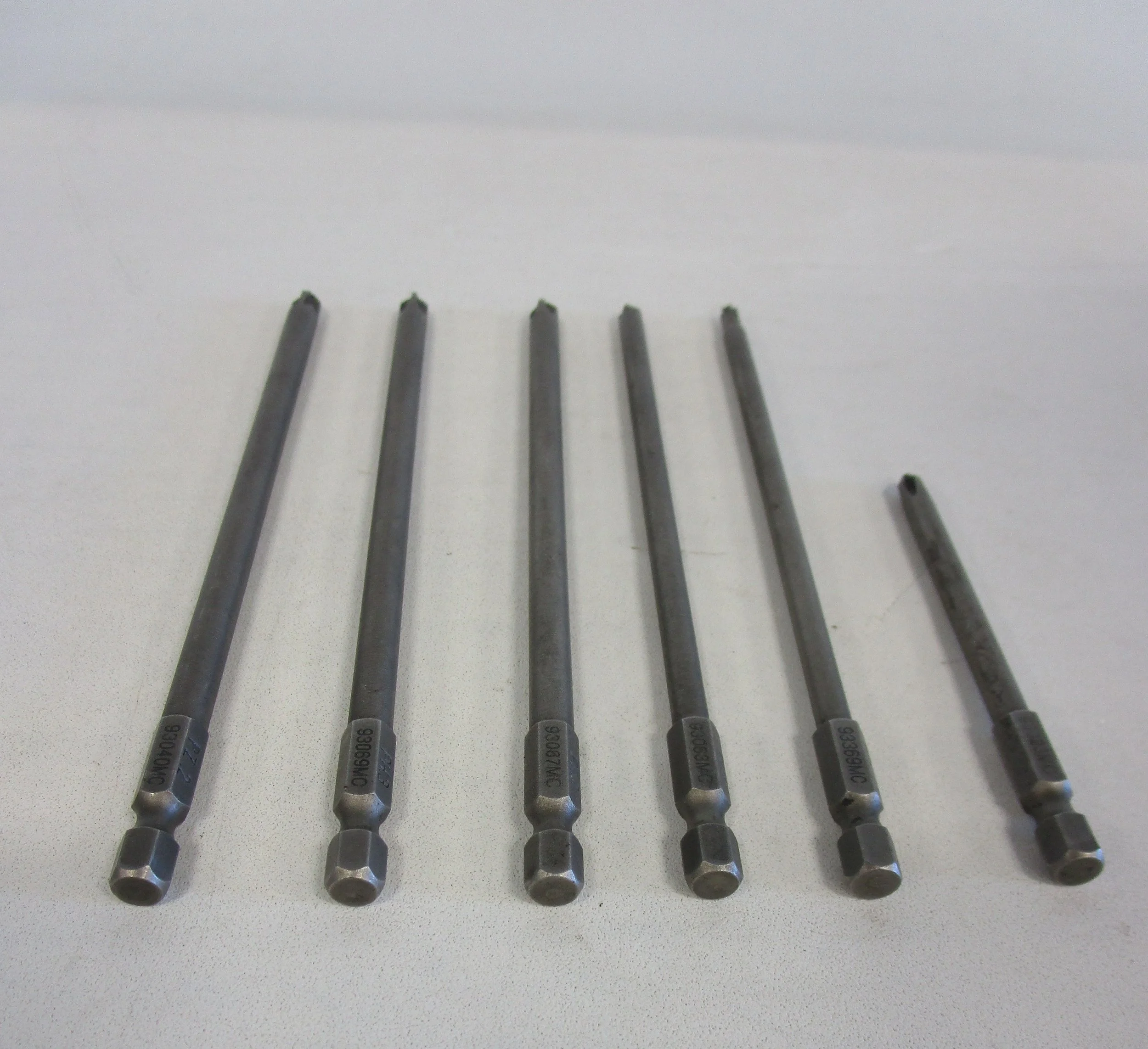 Matco 6pc Bit Set incl. / 6" PH1, 2, 3, T20, PZ .2; 3.5" PH1.