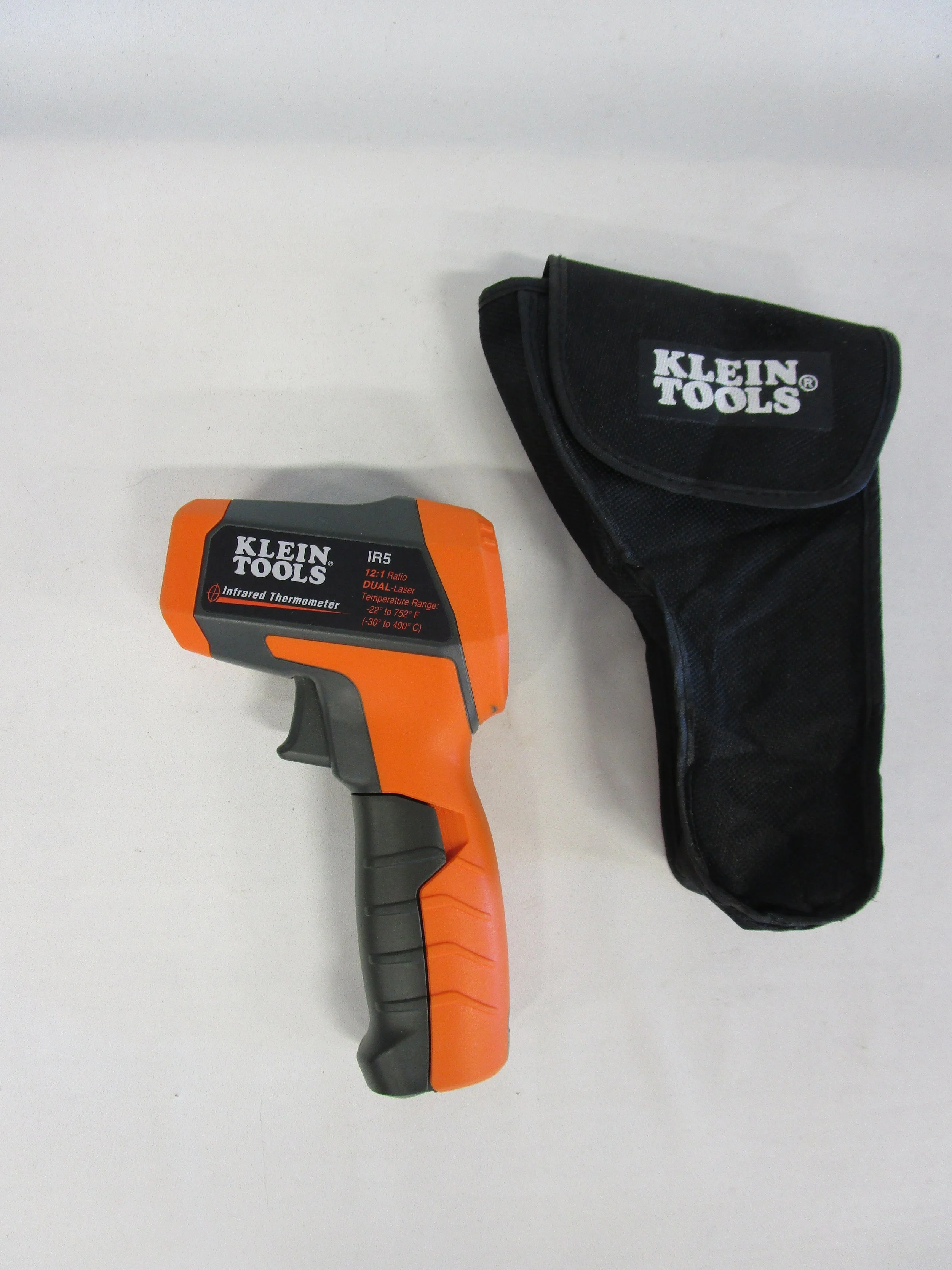 KLEIN IR5 Infrared Temperature Gun, Dual Laser IR Thermometer With Soft Case.