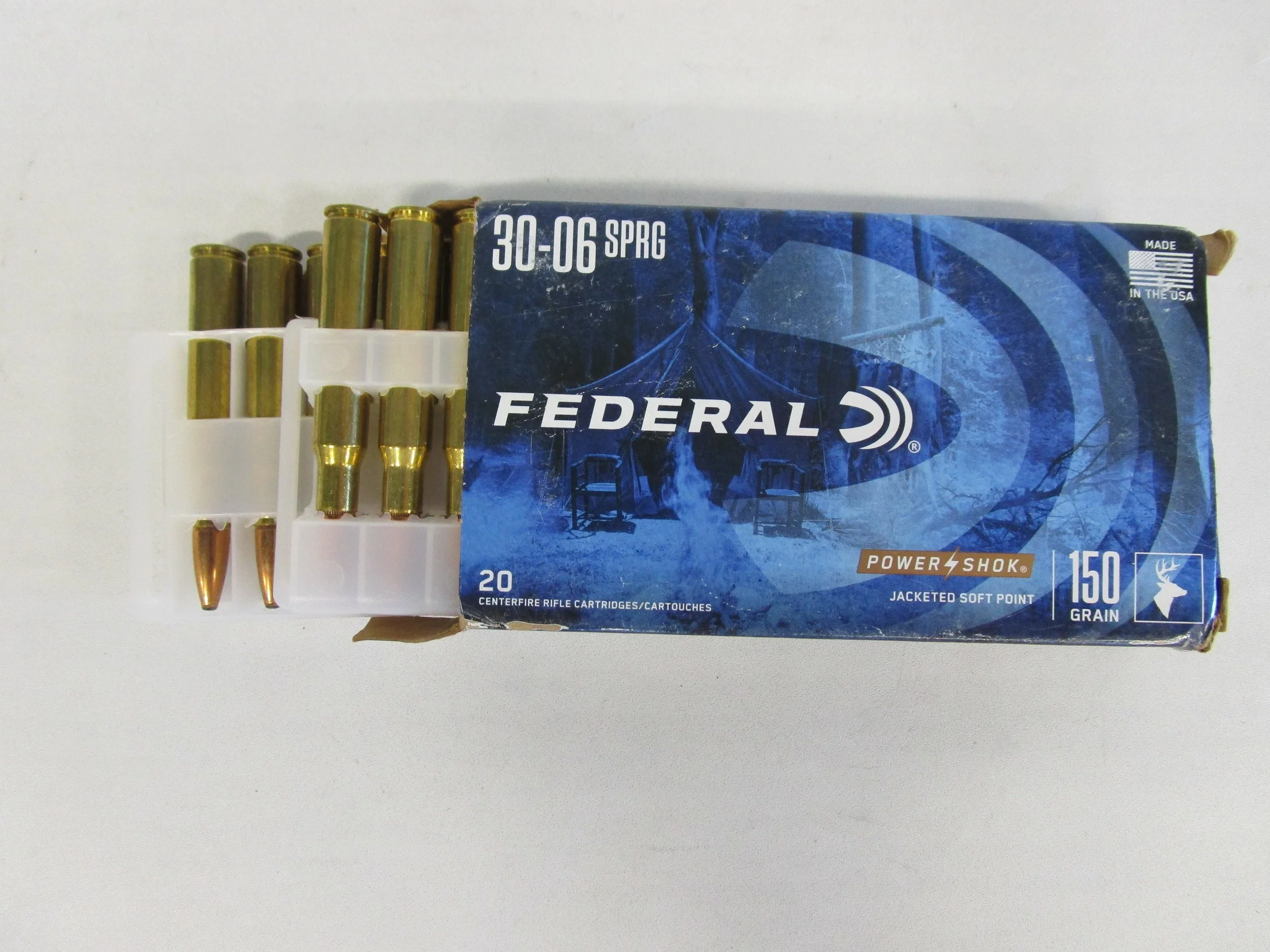 Federal 30-06 150grain Soft Point Ammo 20 rounds.