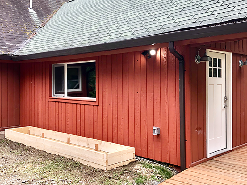 Garage conversion after