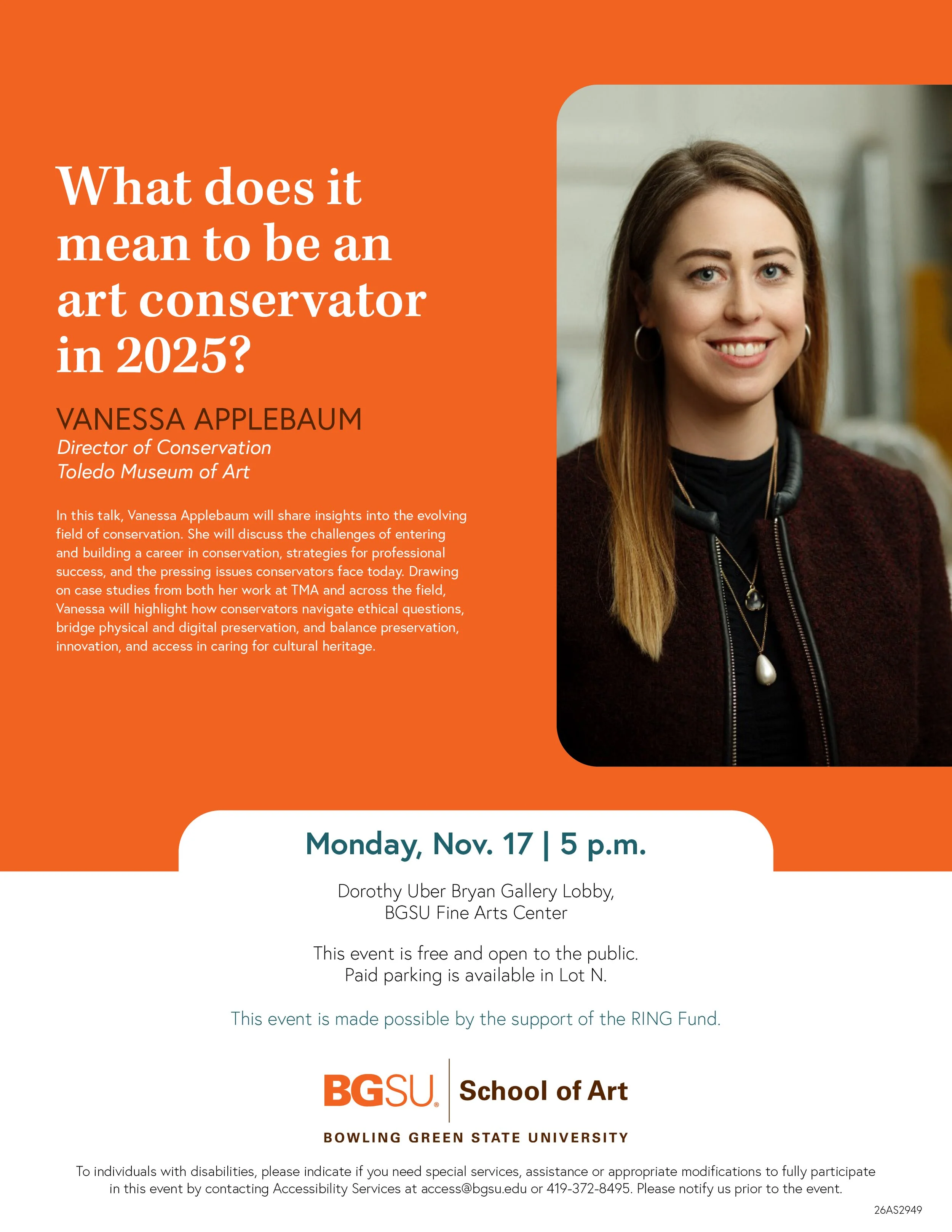 Various guest lectures // Posters + digital screens