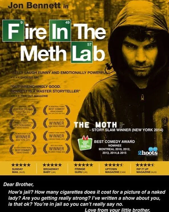 Join us with The Open Road for an unforgettable evening with Jon Bennett's powerful show: Fire In The Meth Lab
Mark your calendars for Saturday, May 6th at 8 p.m. at Art Design Xchange (ADX), 417 SE 11th. Doors open at 7:30 p.m. for this benefit even