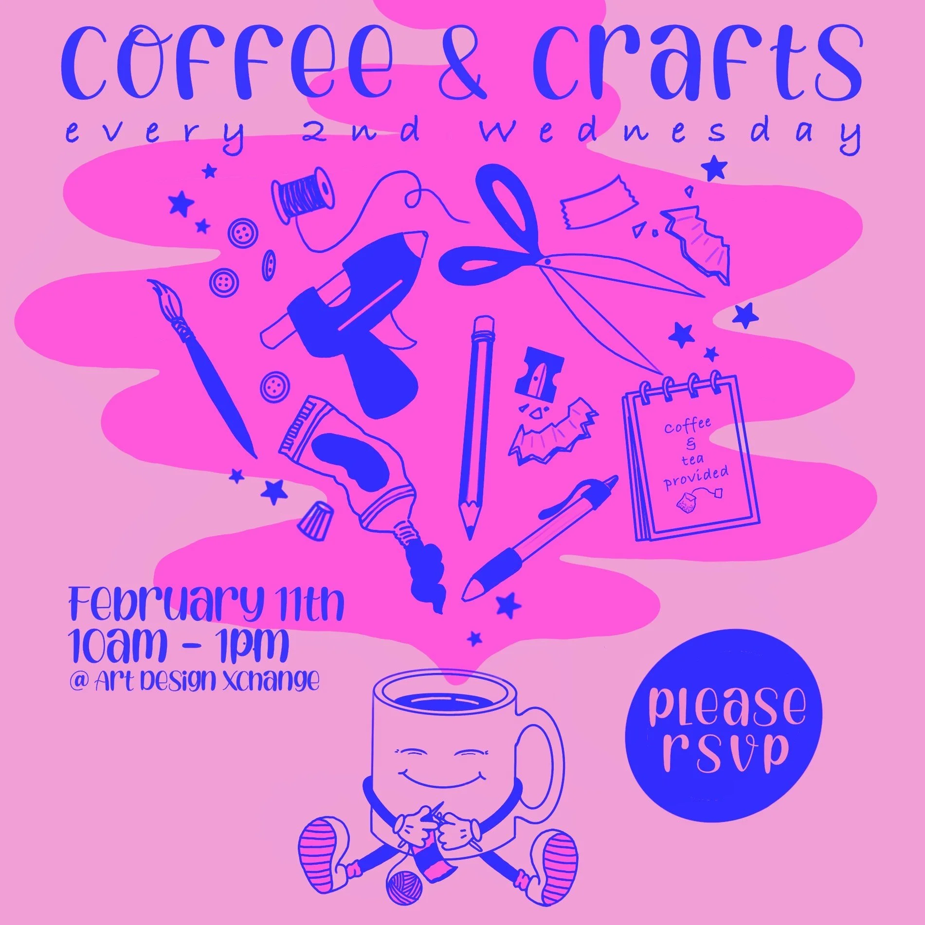 Coffee and Crafts with Sarah! 