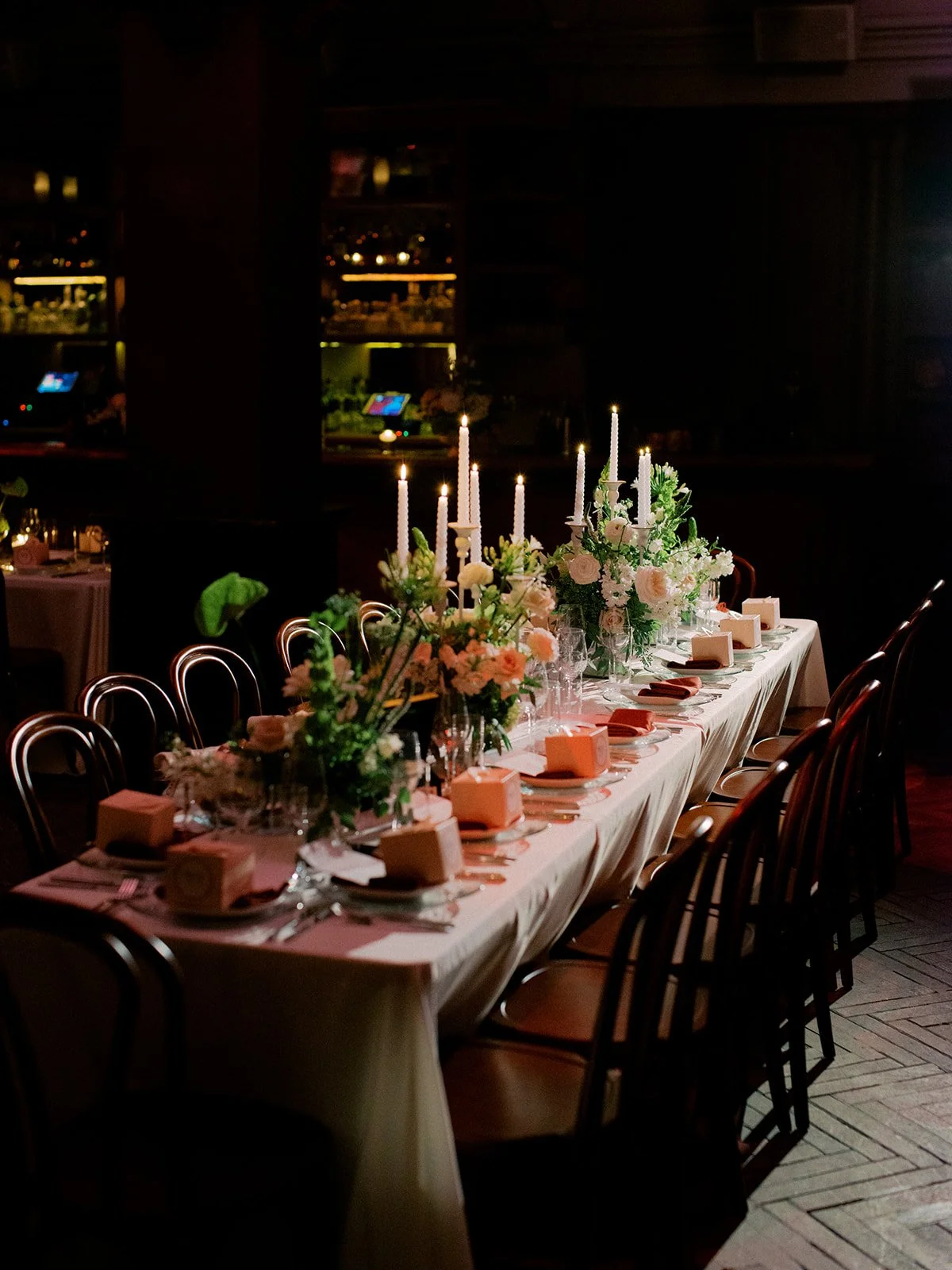 The Georgia Room set up for a Wedding Reception