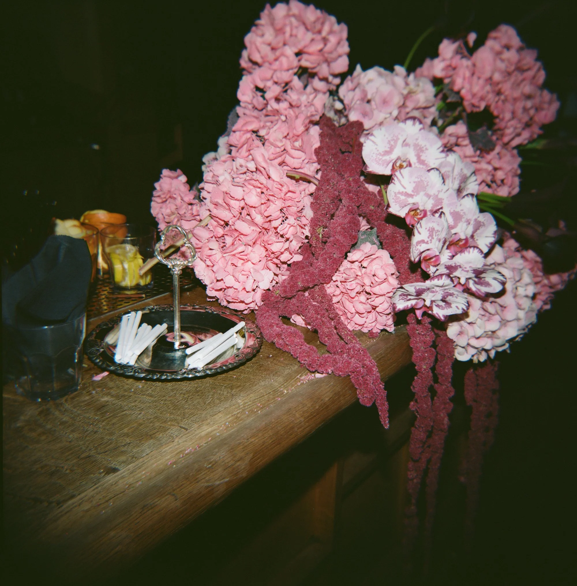 Wedding Floral arrangements Freehand Hotel Georgia Room Gramercy
