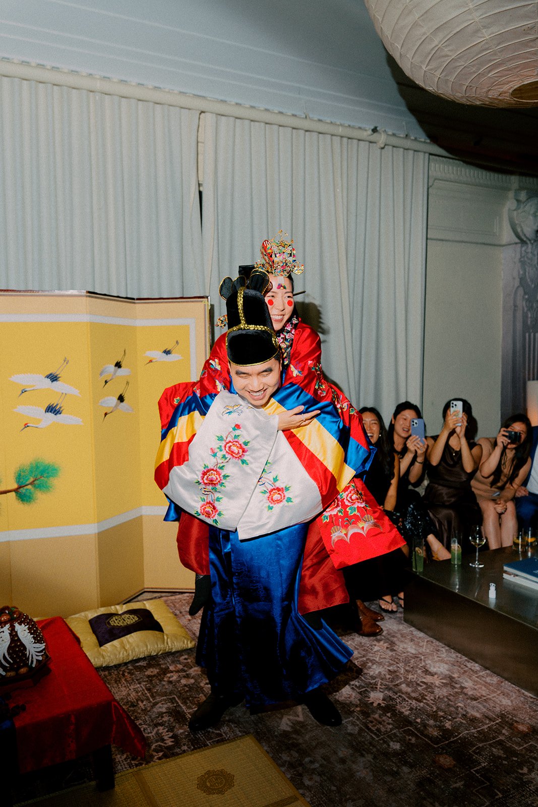 A couples Paebaek Ceremony at Freehand Hotel Georgia Room Gramercy