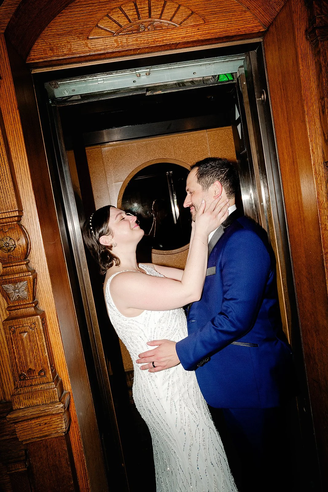 Bride and Groom Freehand Hotel Georgia Room Gramercy
