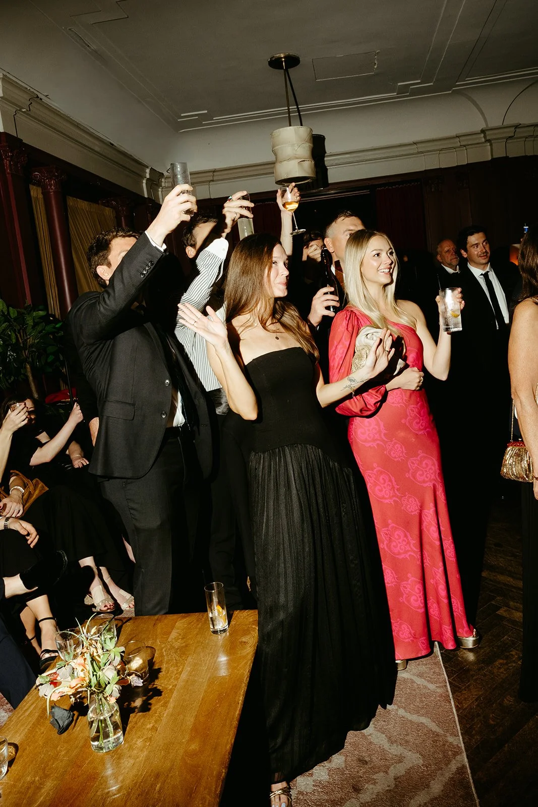 A couples wedding reception at Freehand Hotel Georgia Room Gramercy