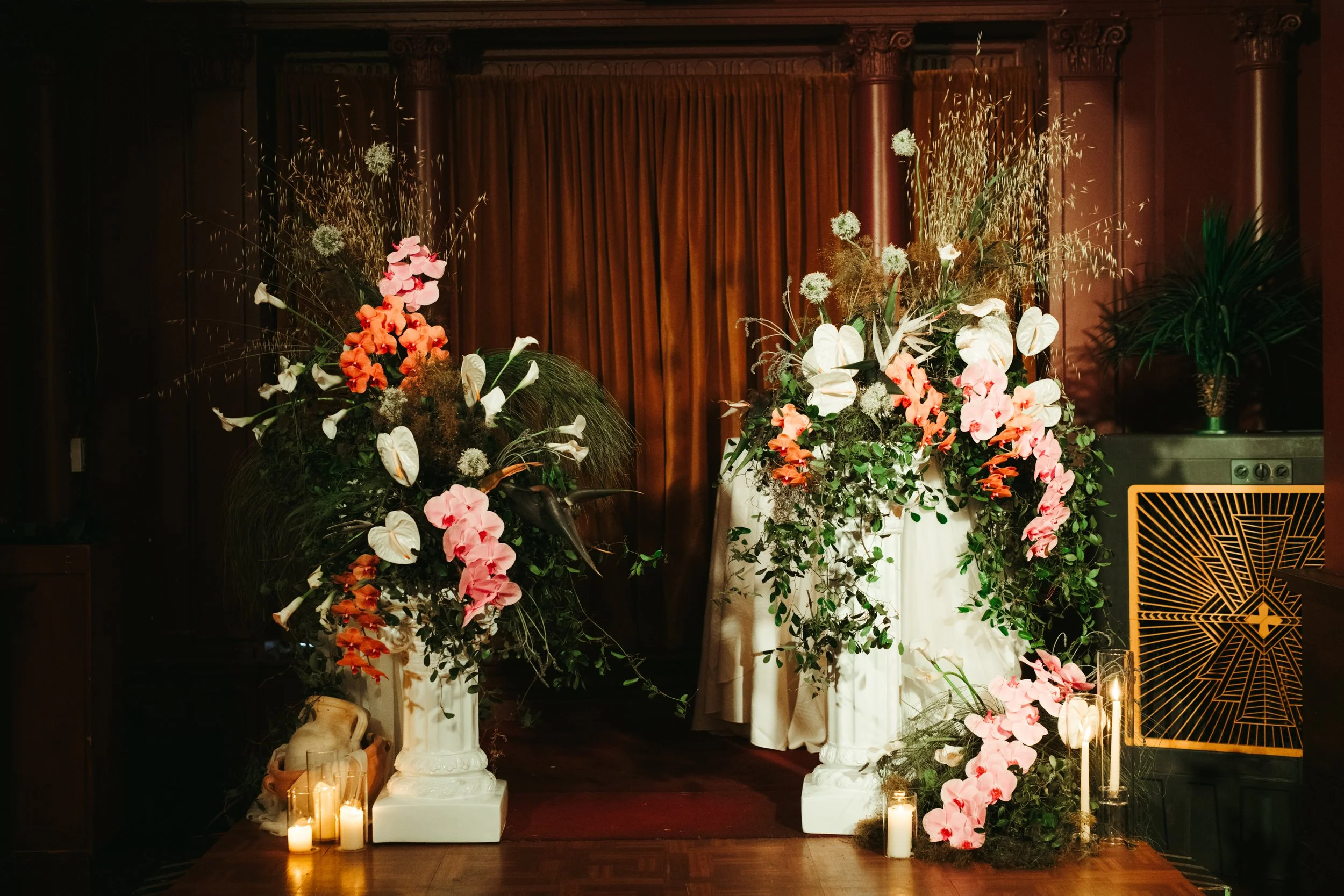 Bride and Groom wedding ceremony at Freehand Hotel Georgia Room Gramercy