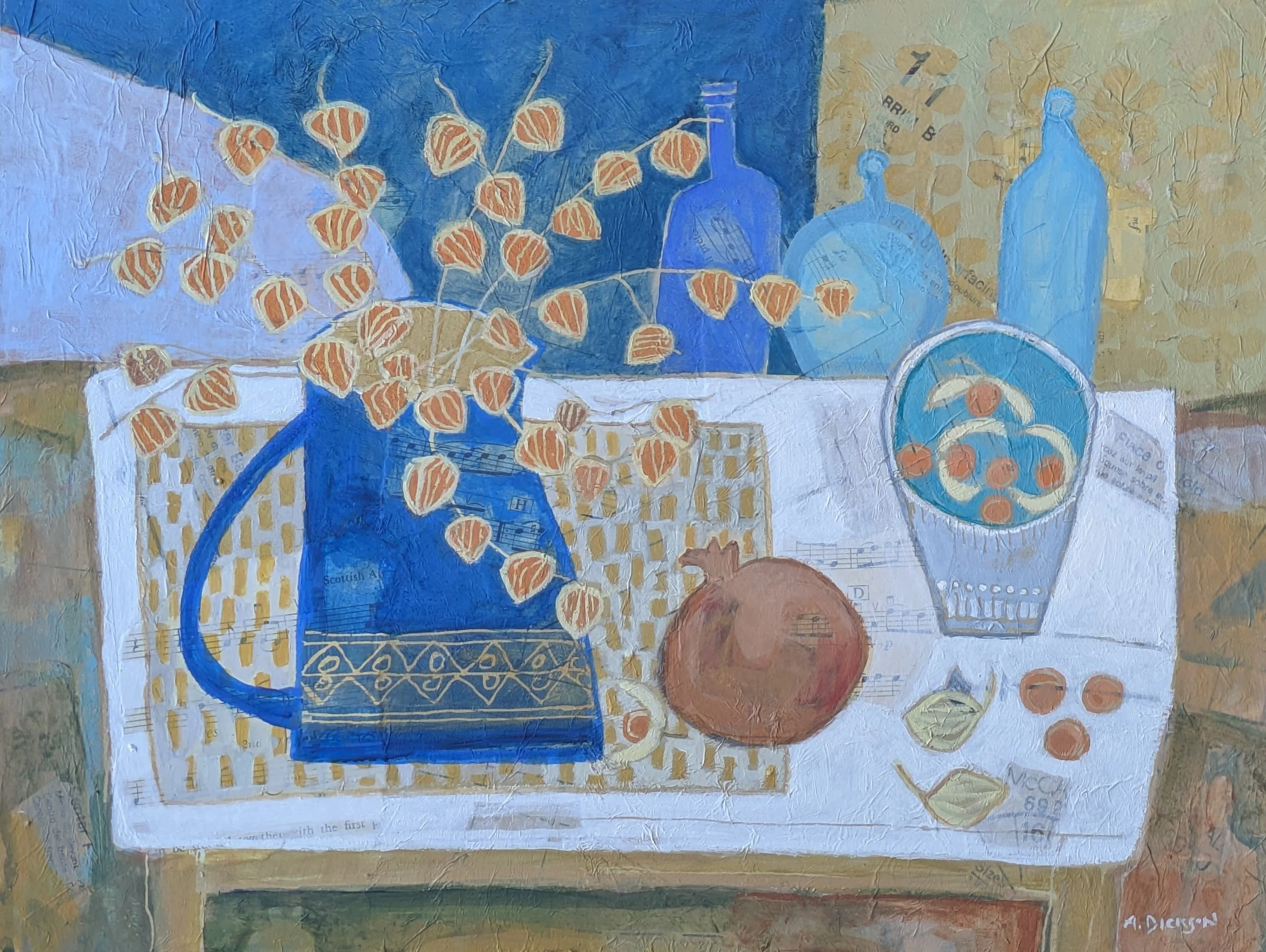 Chinese Lanterns and a Pomegranate 40 x 30cm (acrylic on board).jpg
