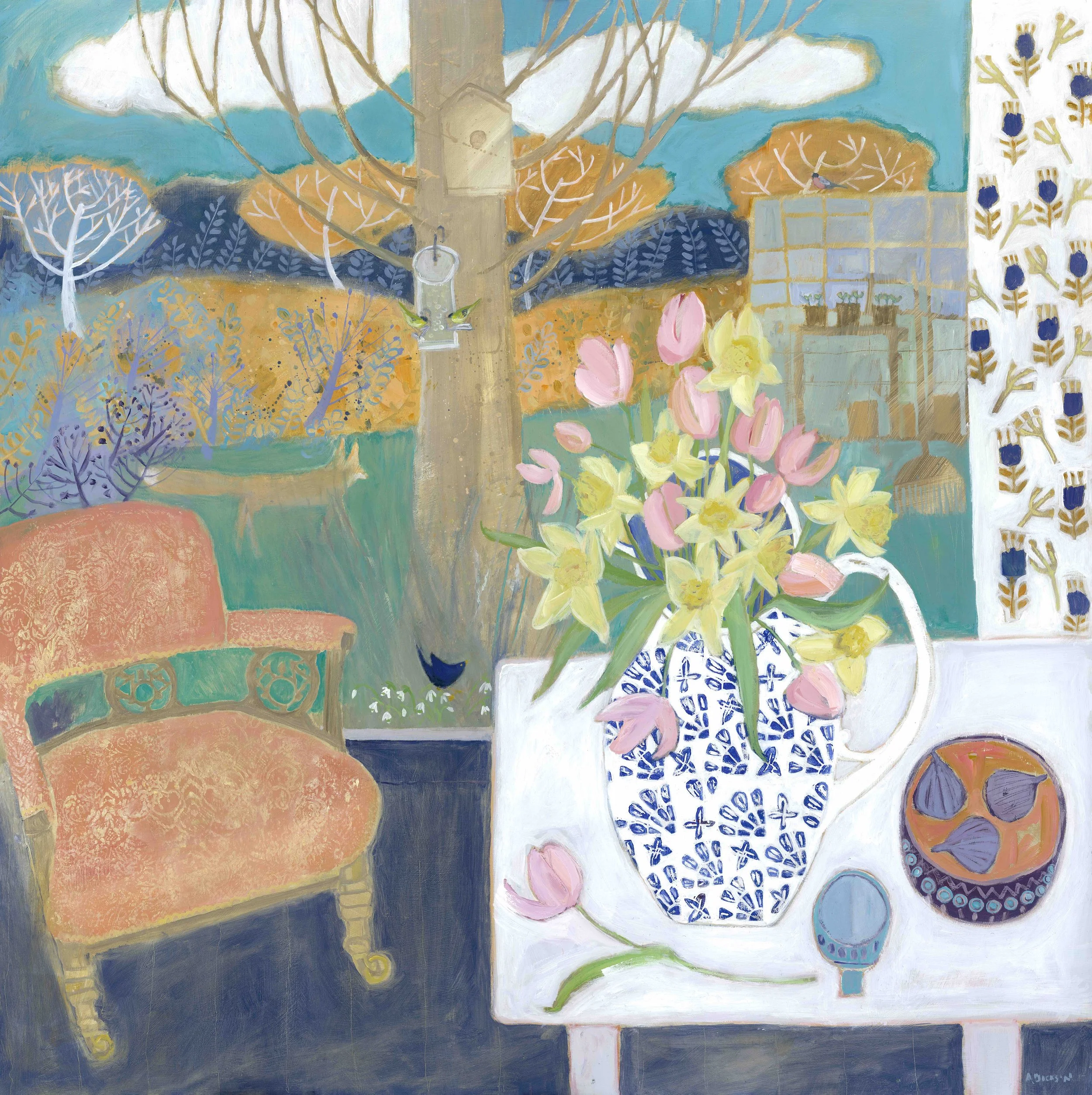 Spring Garden SOLD
80 x 80cm (acrylic on board) 