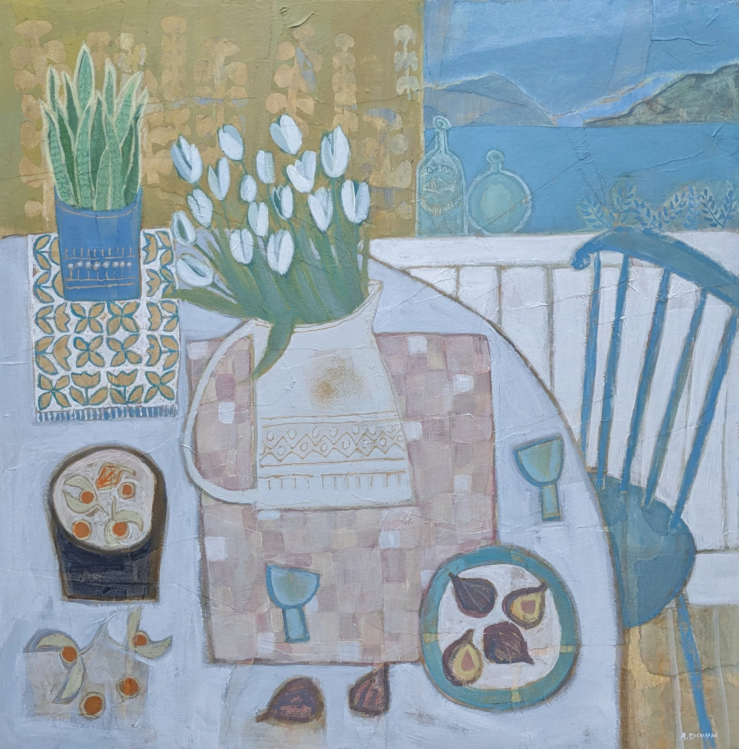 Lochside Tulips SOLD
60 x 60cm
(acrylic on board)