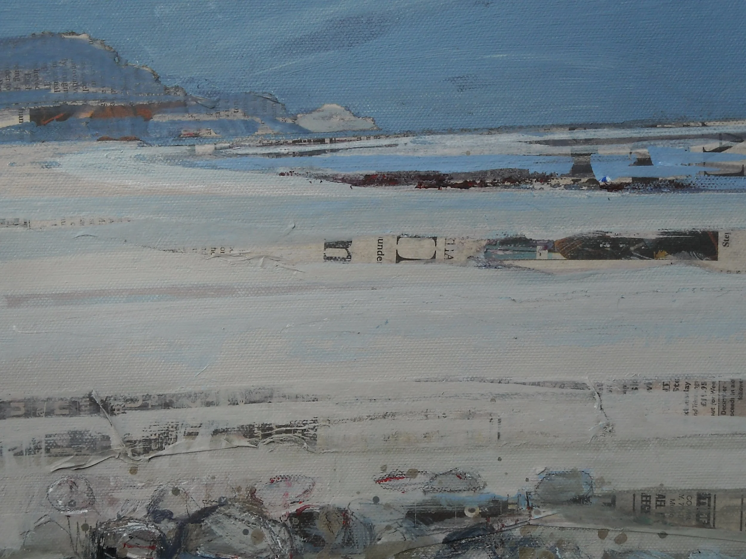 Achill Island
acrylic on collaged paper